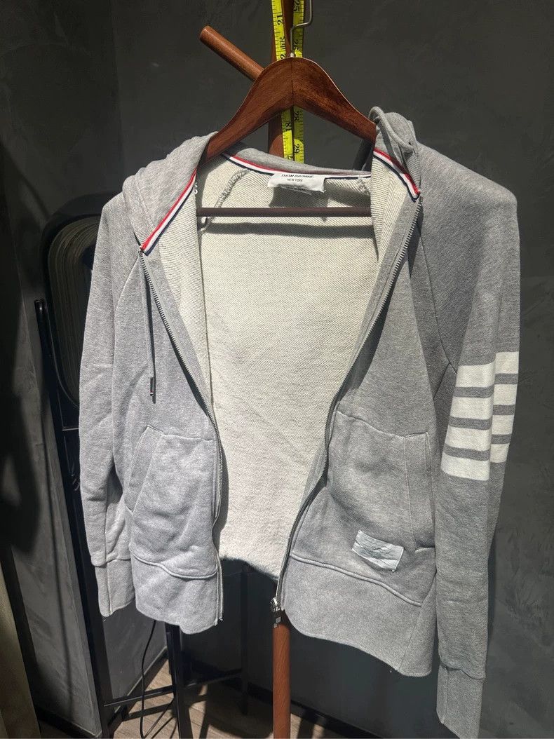 Thom Browne Thom Browne Zippered hooded hoodie Size US XS / EU 42 / 0 - 2 Thumbnail