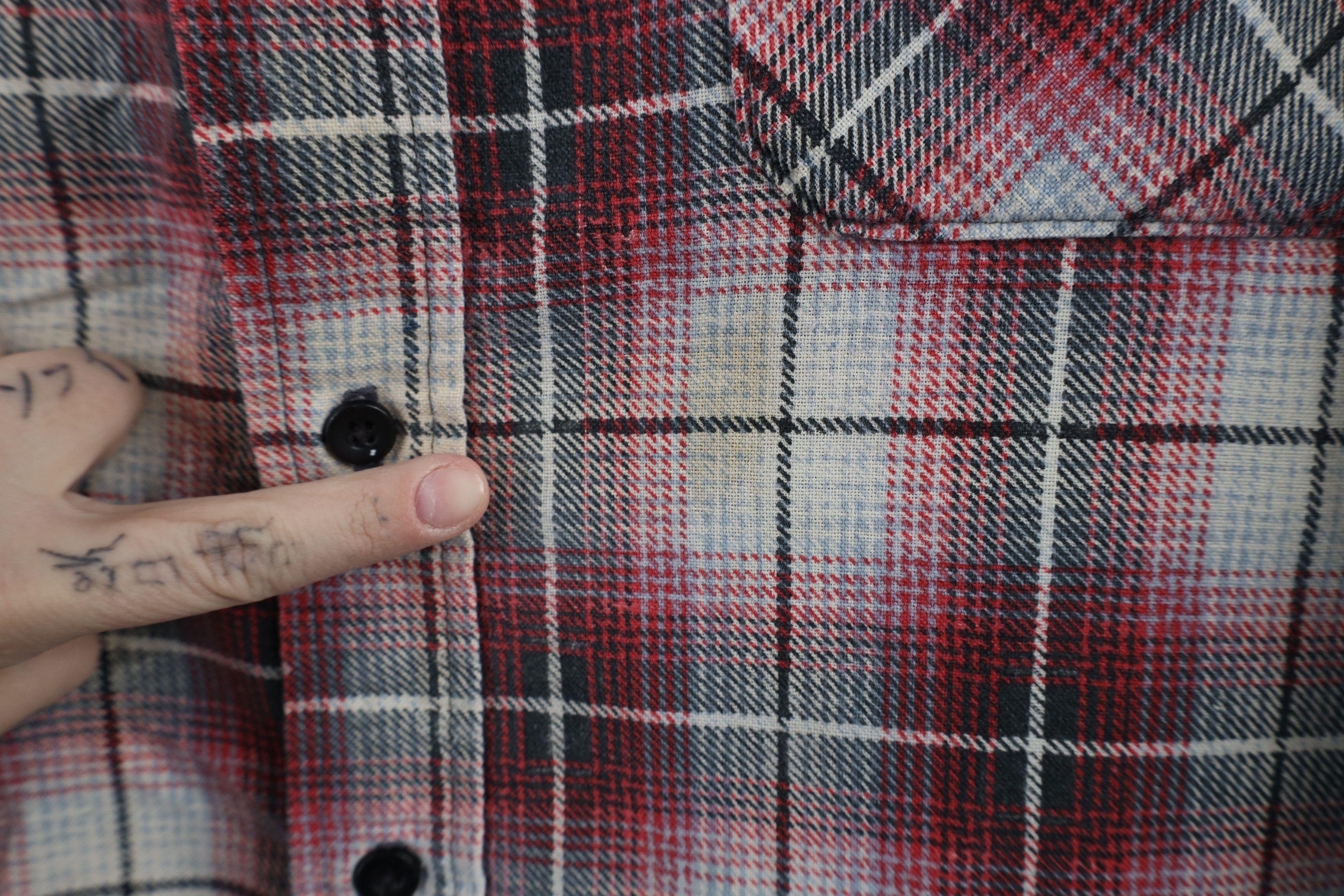 Vintage Vintage 90s Streetwear Collared Button Shirt Plaid USA Size US XXL / EU 58 / 5 - 5 Thumbnail