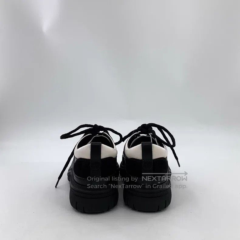 Chanel Chanel 25B Black Cowhide Lace-up Casual Flat Panda Sneaker Size US 5.5 / IT 35.5 - 4 Thumbnail