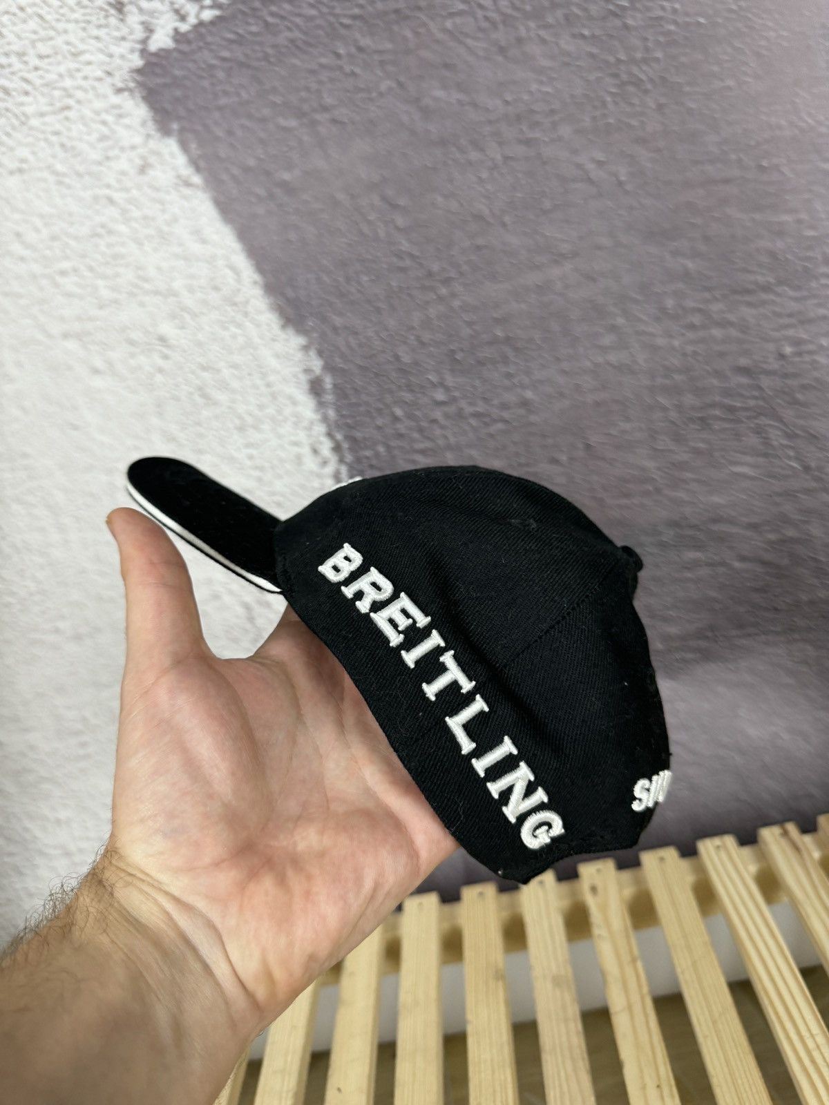 Breitling × Vintage Breitling Hat Cap Vintage Adjustable Strap navy Size ONE SIZE - 3 Thumbnail