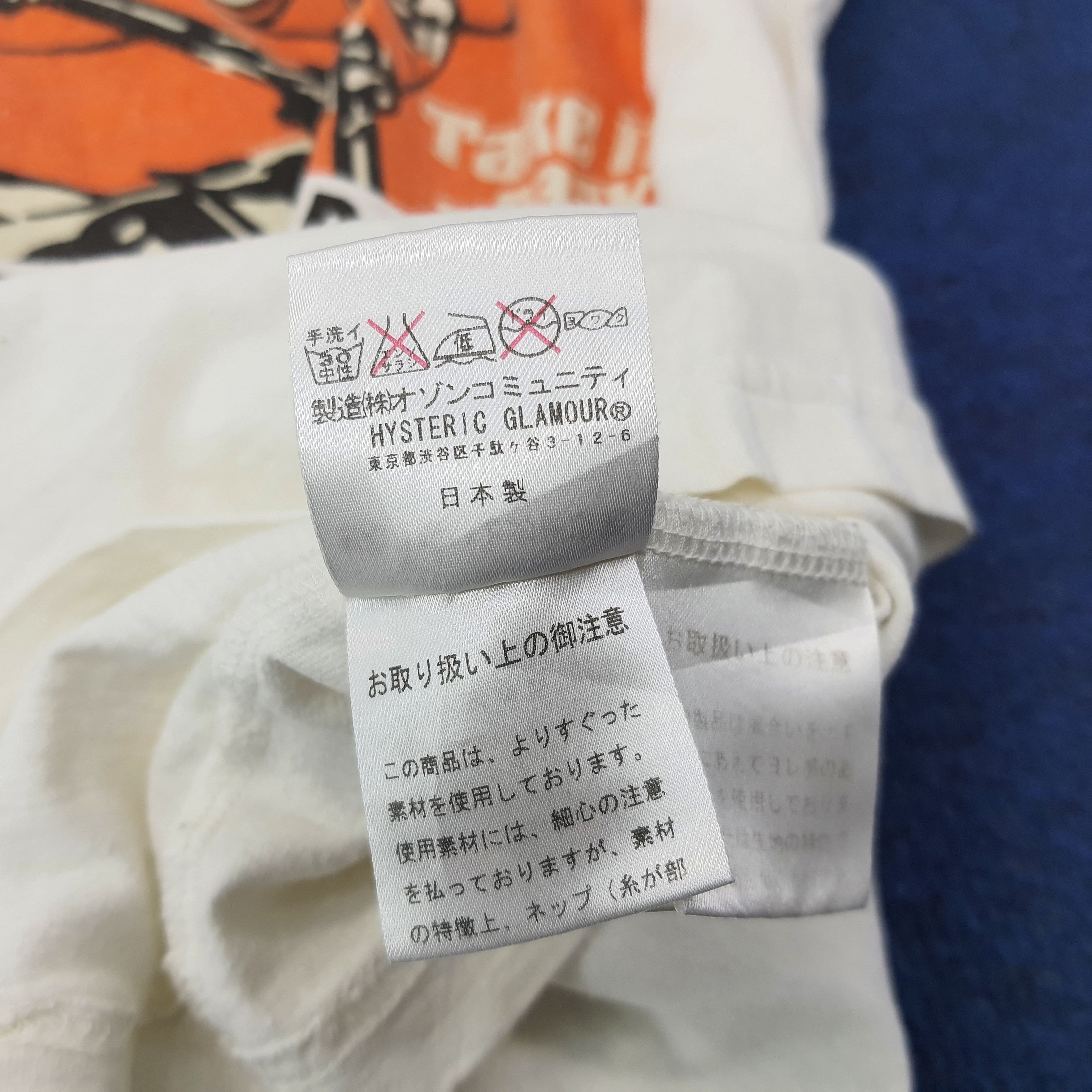 Hysteric Glamour Vintage Hysteric Glamour Japanese Brand Tshirt C223N74 Size US S / EU 44-46 / 1 - 8 Thumbnail