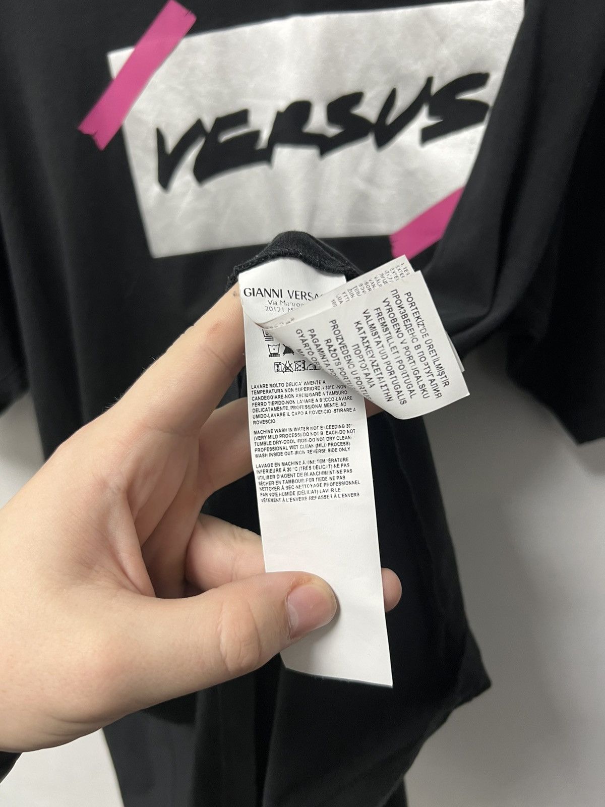 Versace Mens T Shirt Versace Versus Big Logo Size L Size US L / EU 52-54 / 3 - 7 Thumbnail