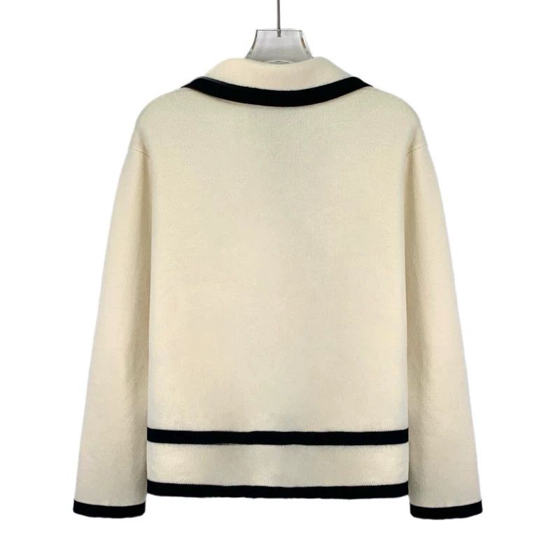 Gucci Gucci Beige logo embroidered wool lapel single-breasted lo Size M / US 6-8 / IT 42-44 - 2 Thumbnail
