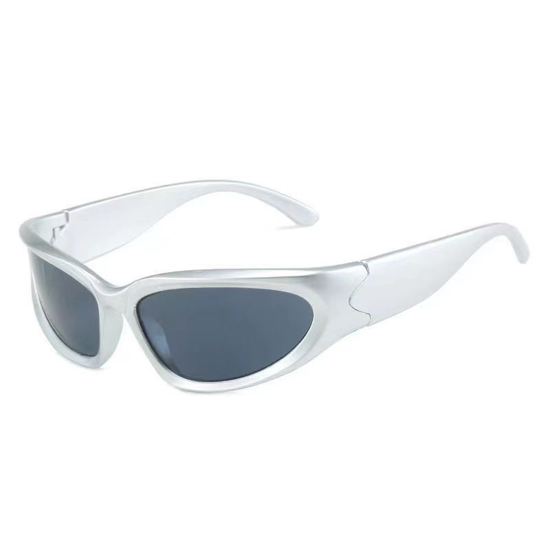 VIBE Hip-hop Street ins style custom avant-garde sunglasses Size ONE SIZE - 1 Thumbnail