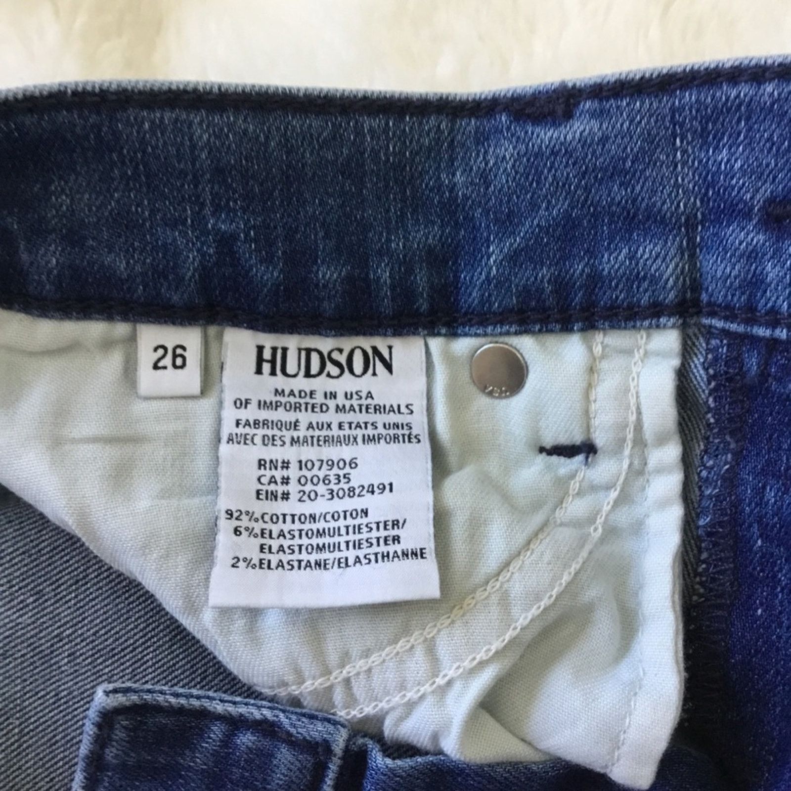 Hudson Hudson Midrise Tilda Crop Cigarette Jeans Size 26" / US 2 / IT 38 - 14 Thumbnail
