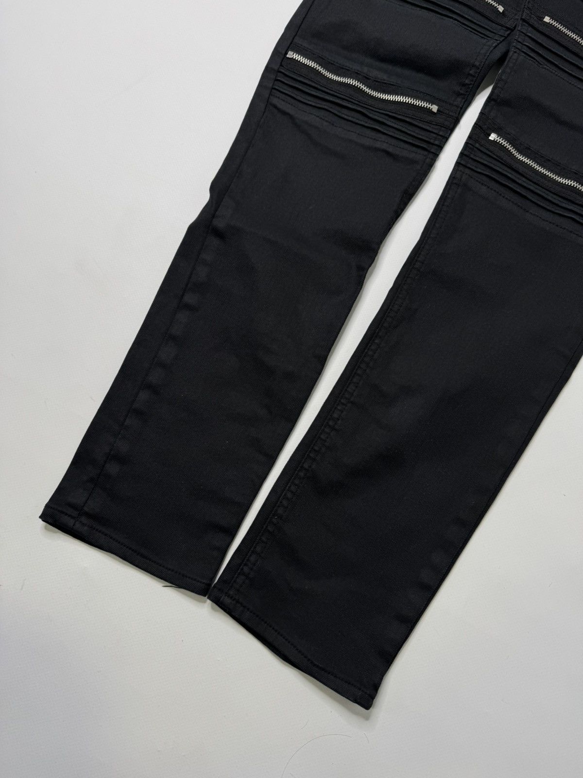 Vintage Black avant garde biker jeans swag y2k archive swag drip 00s Size US 30 / EU 46 - 2 Thumbnail