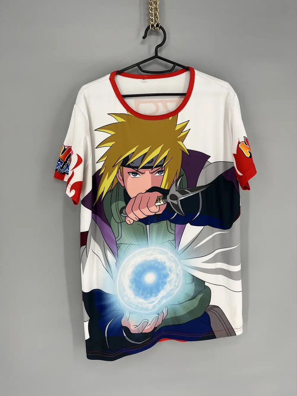 Anime × Sci-Fi Fantasy × Vintage Vintage Y2K Naruto Anime Manga Hall T-shirt 4 Hokage Size US XL / EU 56 / 4 - 2 Thumbnail