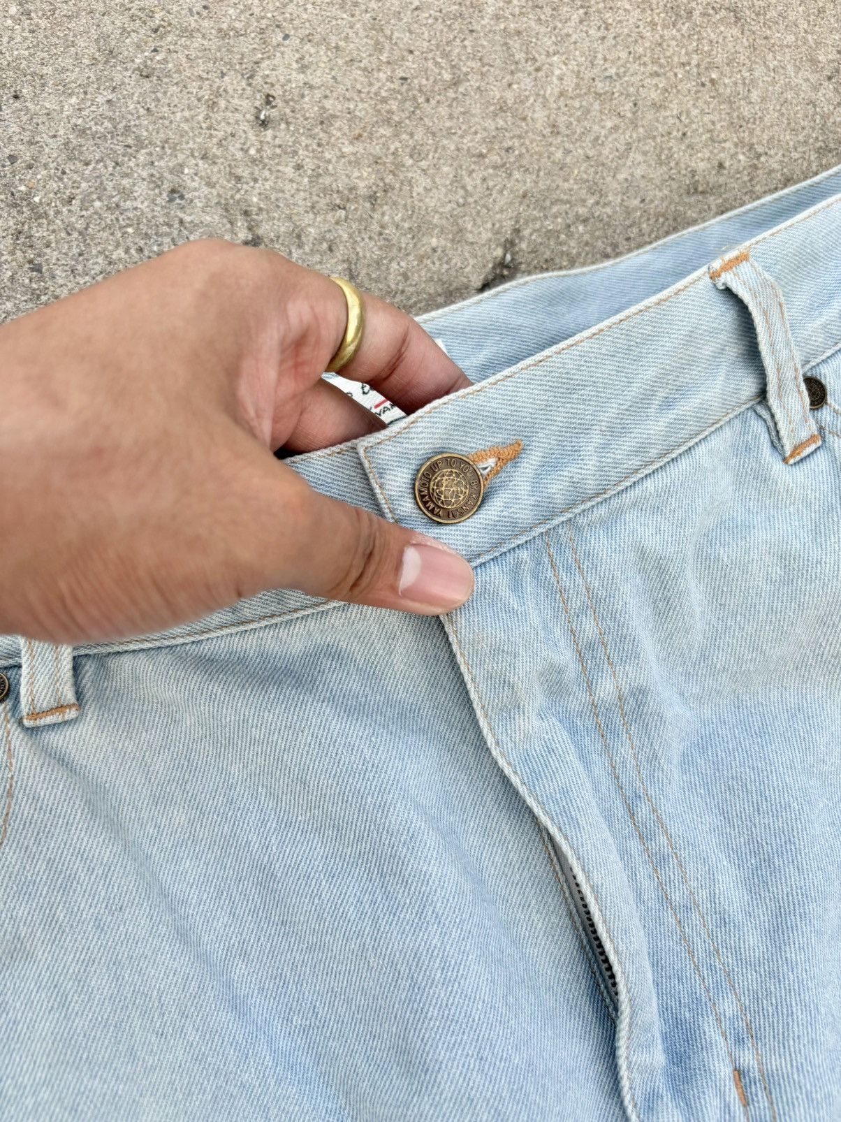 Kansai Yamamoto Rare Kansai Yamamoto Light Blue Jeans Size US 35 - 12 Thumbnail