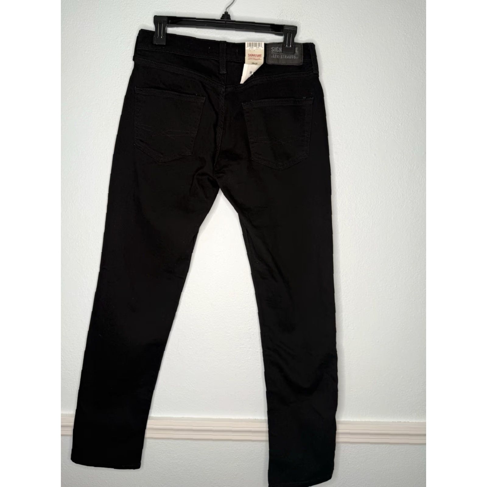 Levi's Levi's Jeans Slim Black 29x30 Mens NWT Signature Pants Slim Fit Pockets Stretch Cotton Polyester Elastane New with Tags NWT Size US 29 - 2 Thumbnail