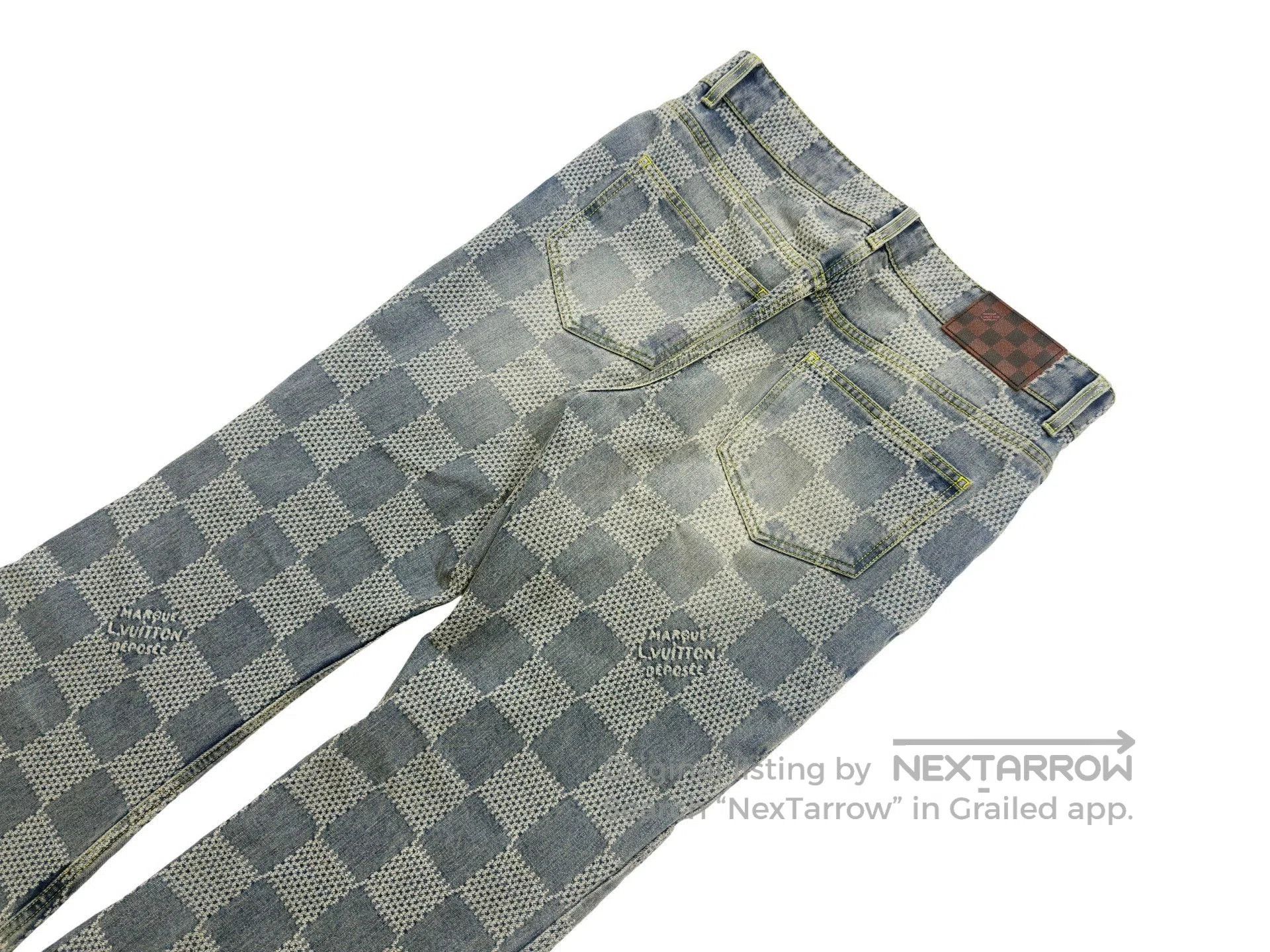 Louis Vuitton Louis Vuitton Checkerboard Flare Jeans. Size US 32 / EU 48 - 5 Thumbnail