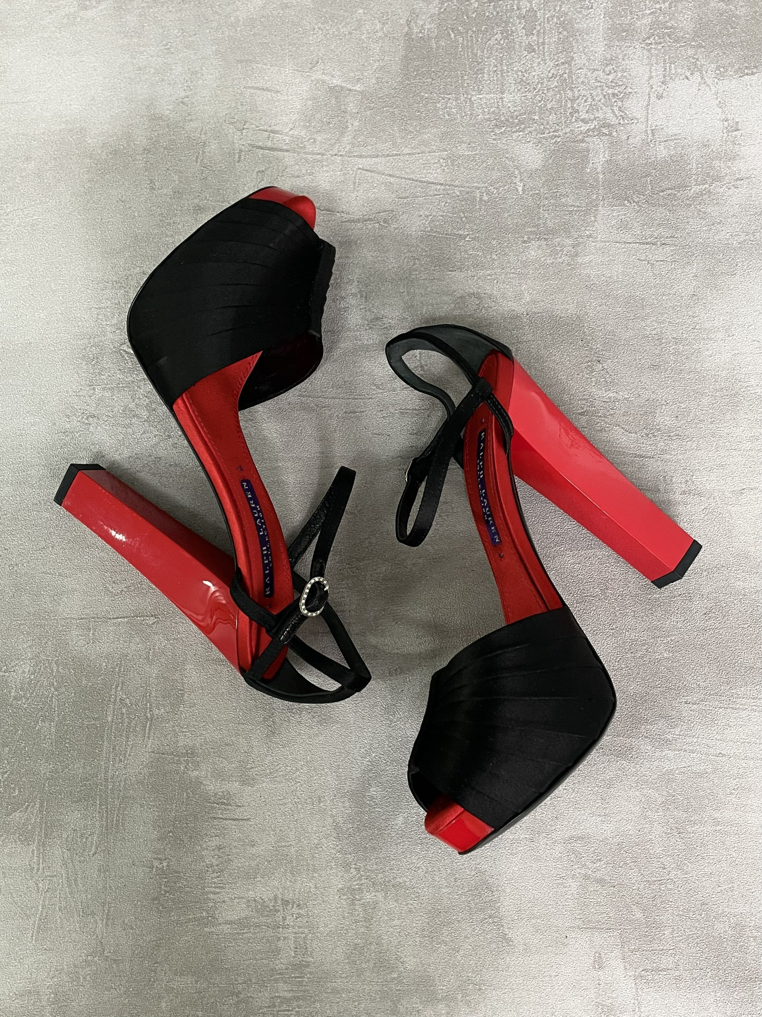 Ralph Lauren Ralph Lauren Black 125mm Platform High Heels Size US 4.5 / IT 34.5 - 7 Thumbnail