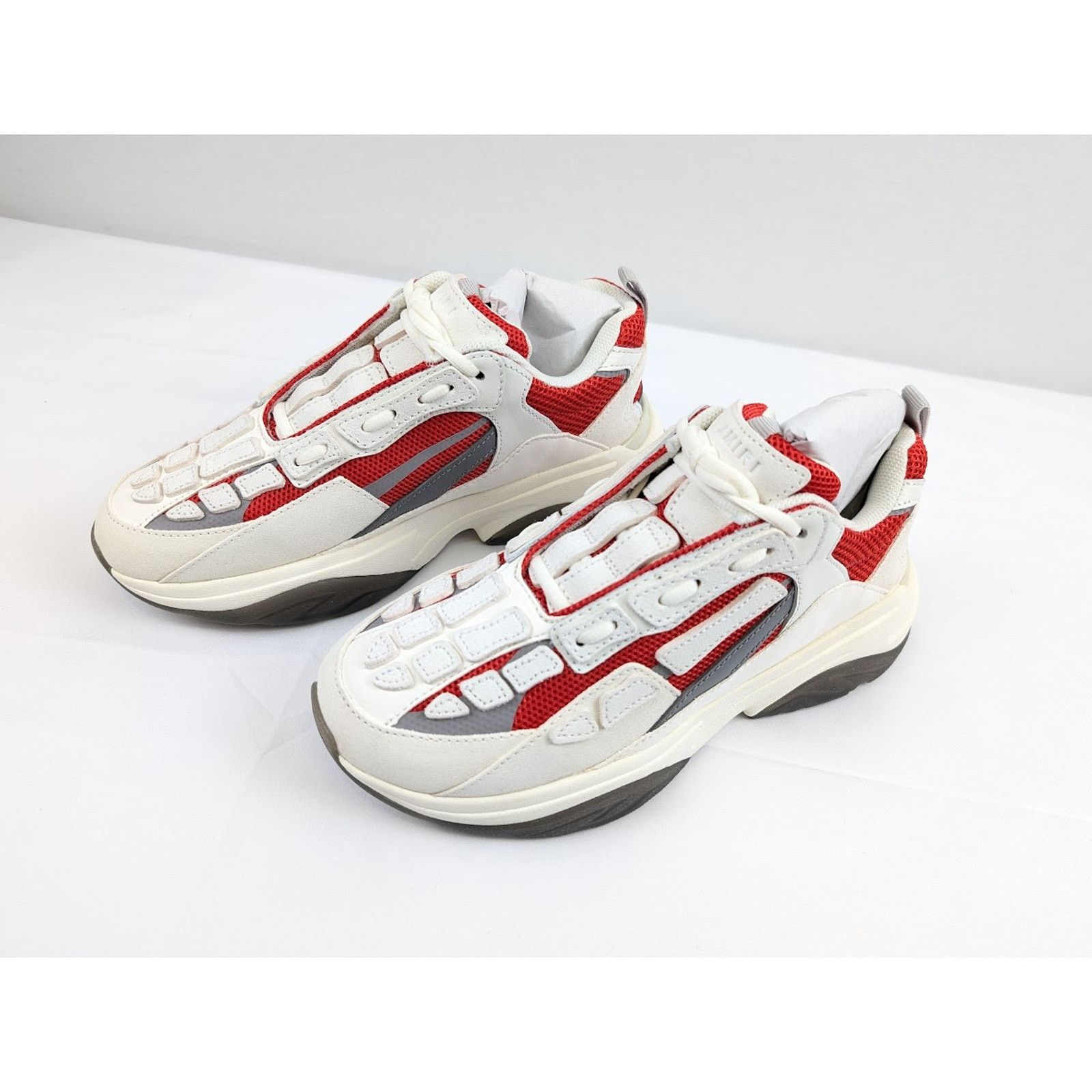 Amiri o1rshd1 Bone Runners in Red/White Size US 12 / EU 45 - 20 Thumbnail