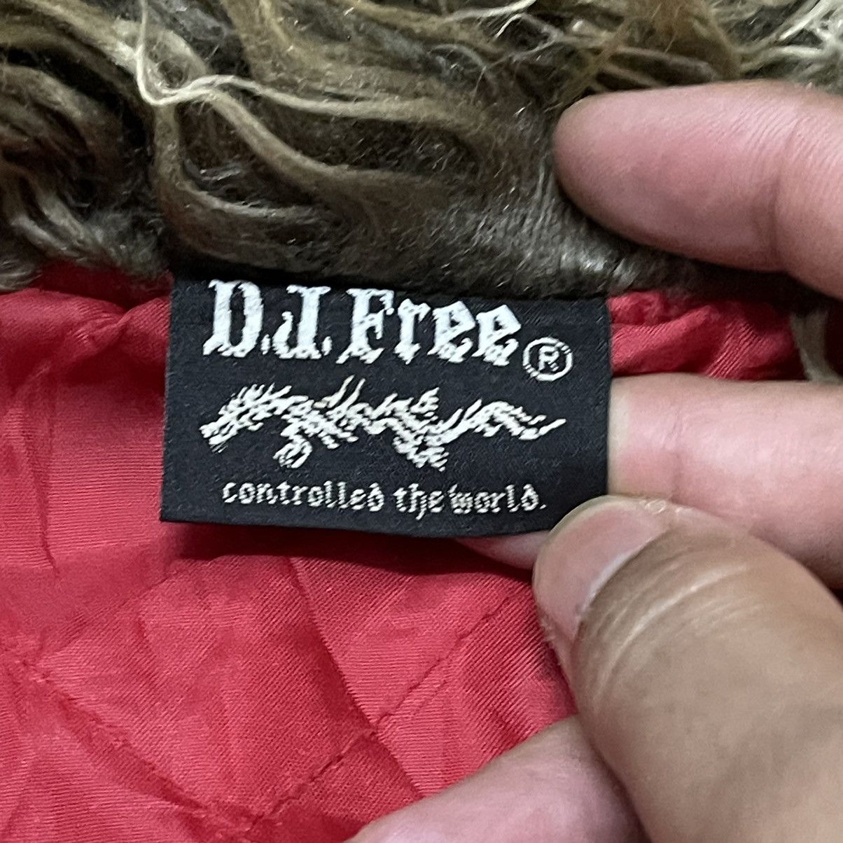 Japanese Brand Vintage DJ Free Dragon Print Fur Zipper Jacket Size US M / EU 48-50 / 2 - 7 Thumbnail