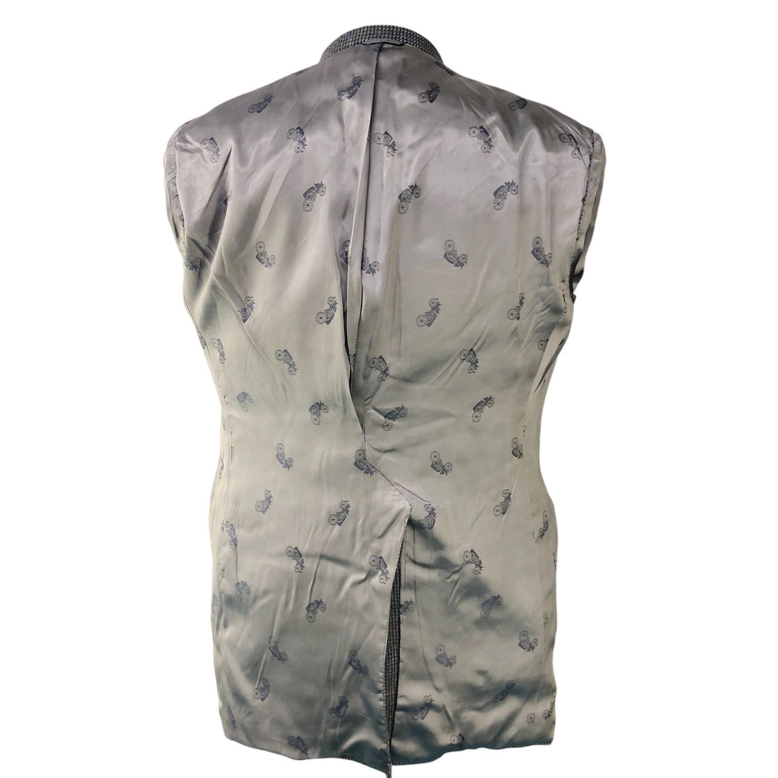 Other Bespoke Mens Size 40L Sport Coat Cashmere Windowpane Vintage Size 40L - 14 Thumbnail