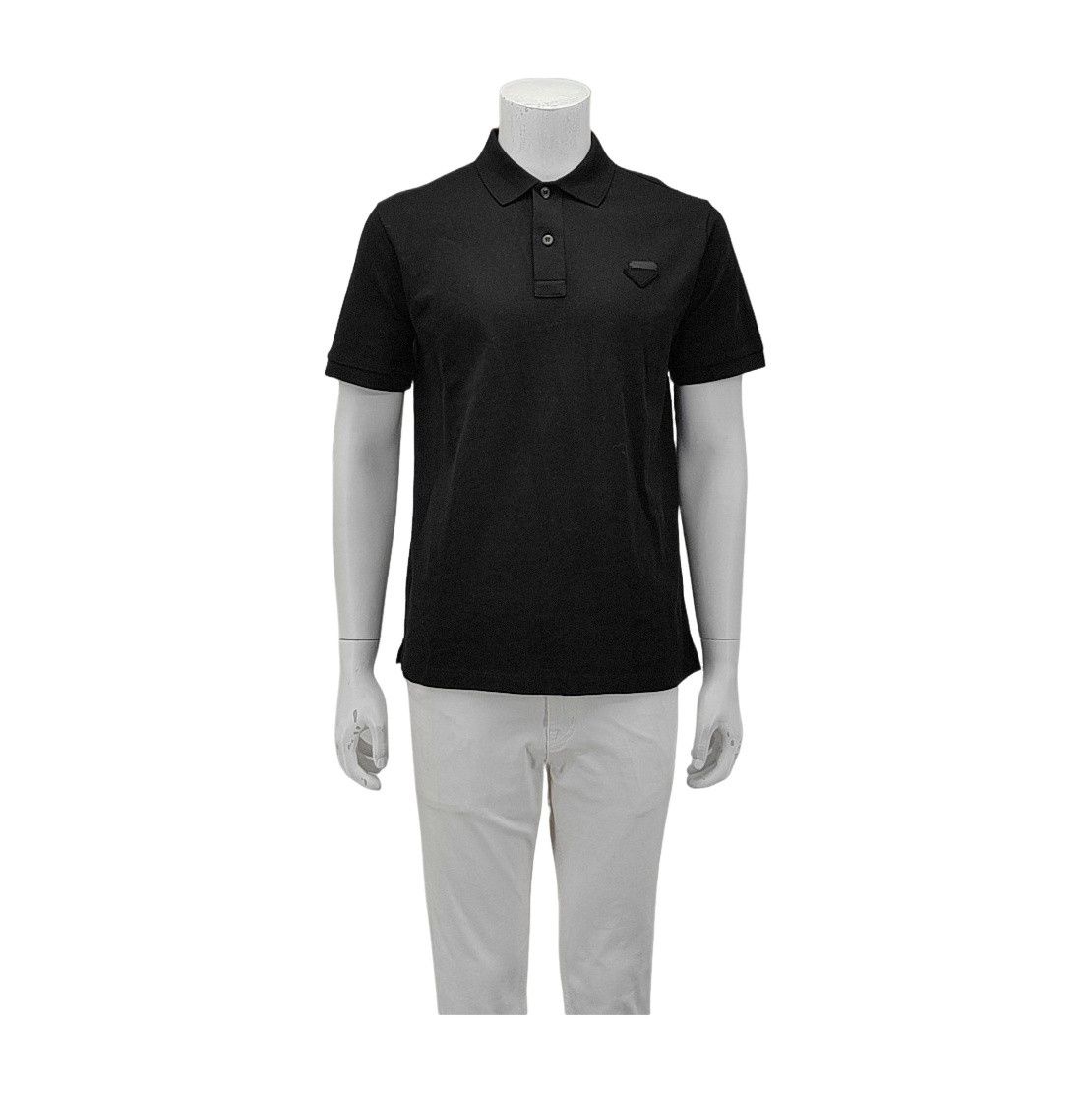 Prada Prada Logo Cotton Polo Shirt Size M Size US M / EU 48-50 / 2 - 1 Thumbnail