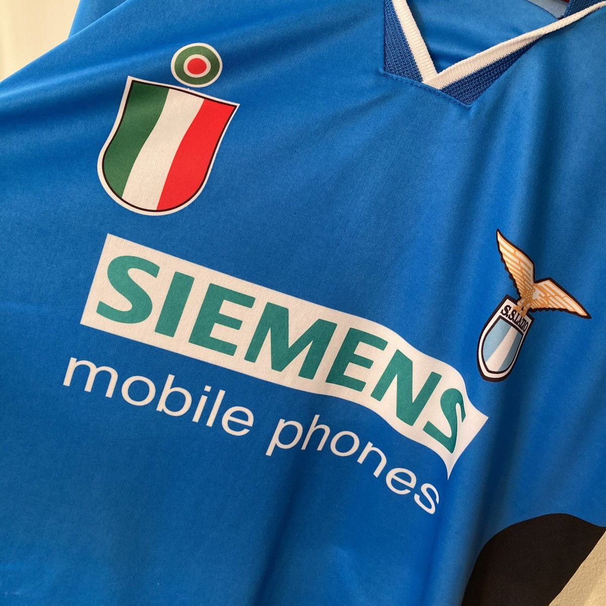 Vintage Veron Lazio FC Jersey Fan Jersey Vintage Blokcore Style Size US XL / EU 56 / 4 - 5 Thumbnail