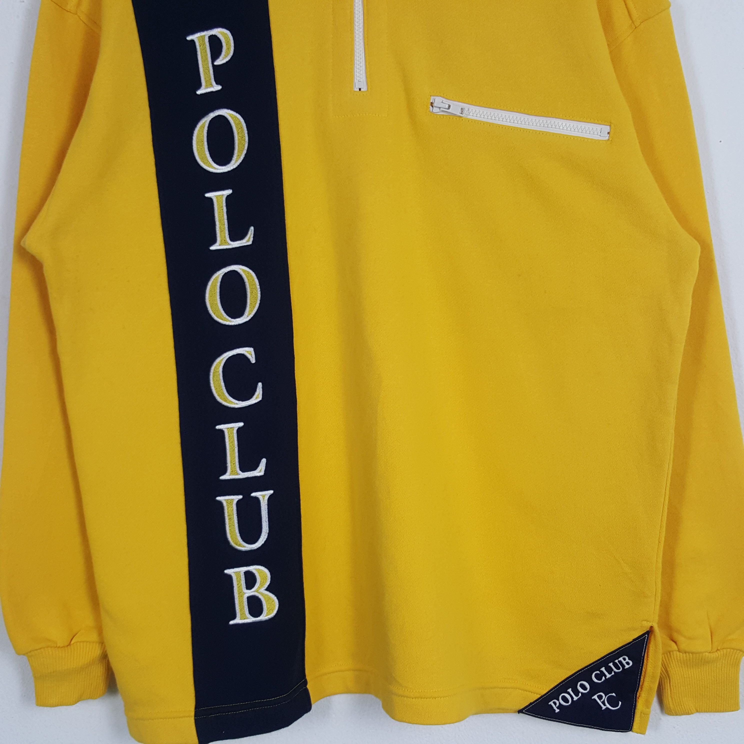Beverly Hills Polo Club × Vintage Vintage Polo Club American Half Zipper Sweatshirt Size US M / EU 48-50 / 2 - 2 Thumbnail