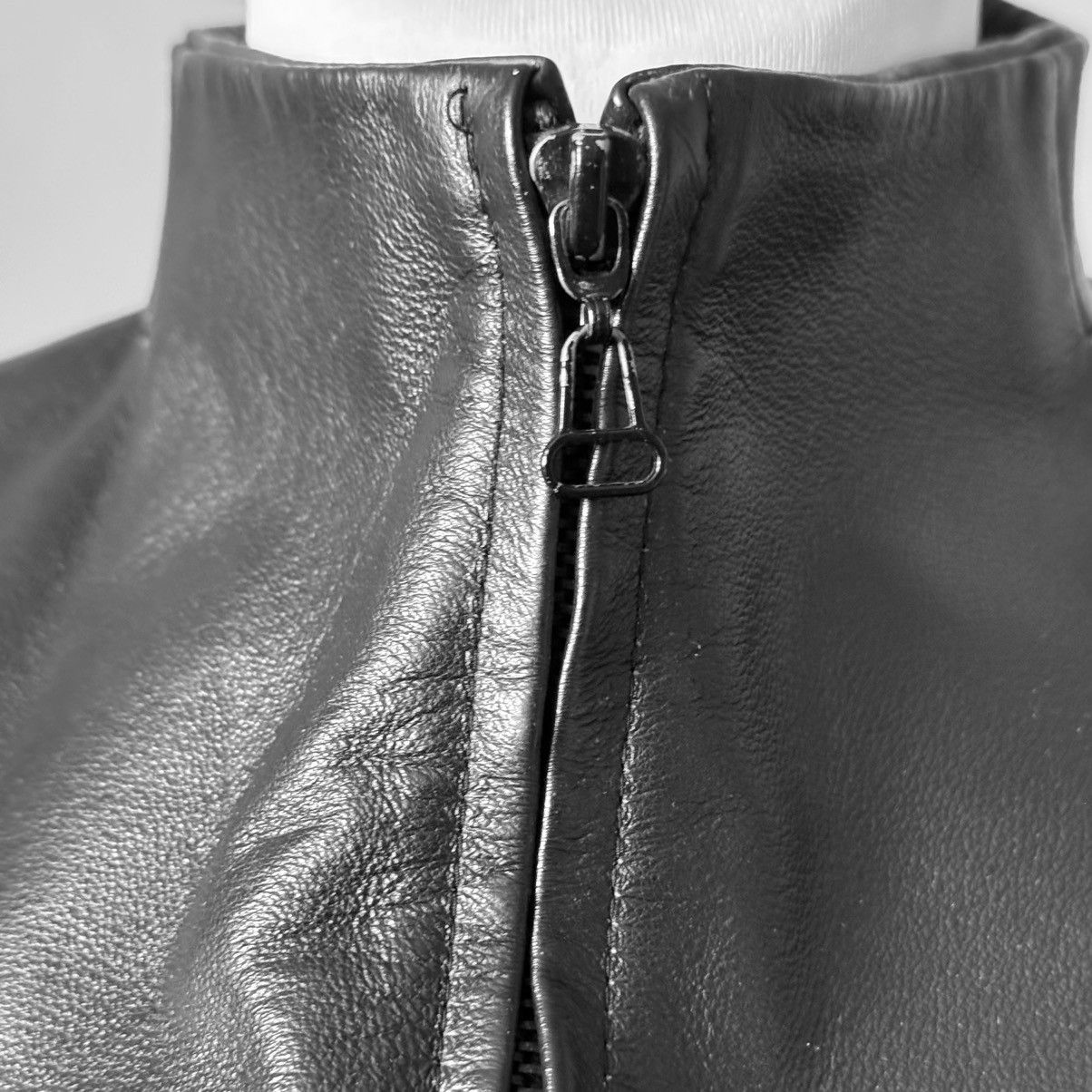 Vintage So sick fitted leather biker avant garde jacket Size S / US 4 / IT 40 - 7 Thumbnail