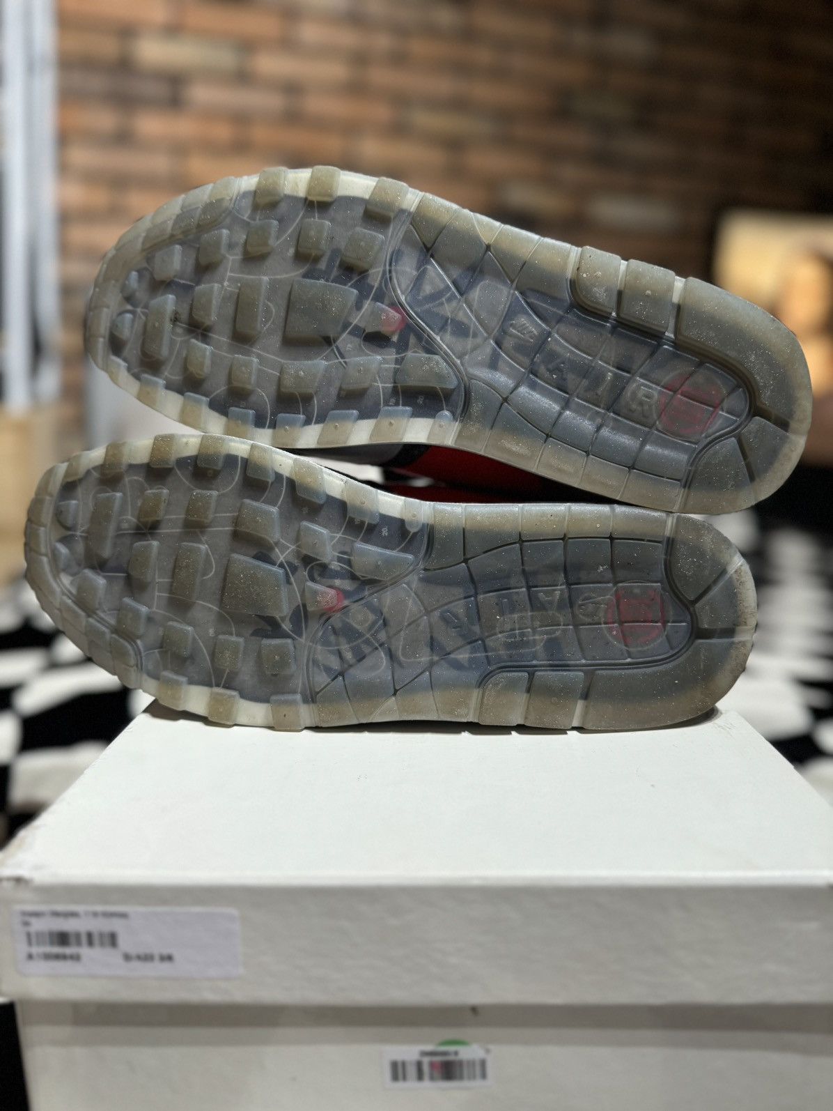 CLOT NIKE AIR MAX 1 CLOT 3 III MESH TOE SOLAR RED GREY Size US 10 / EU 43 - 4 Thumbnail