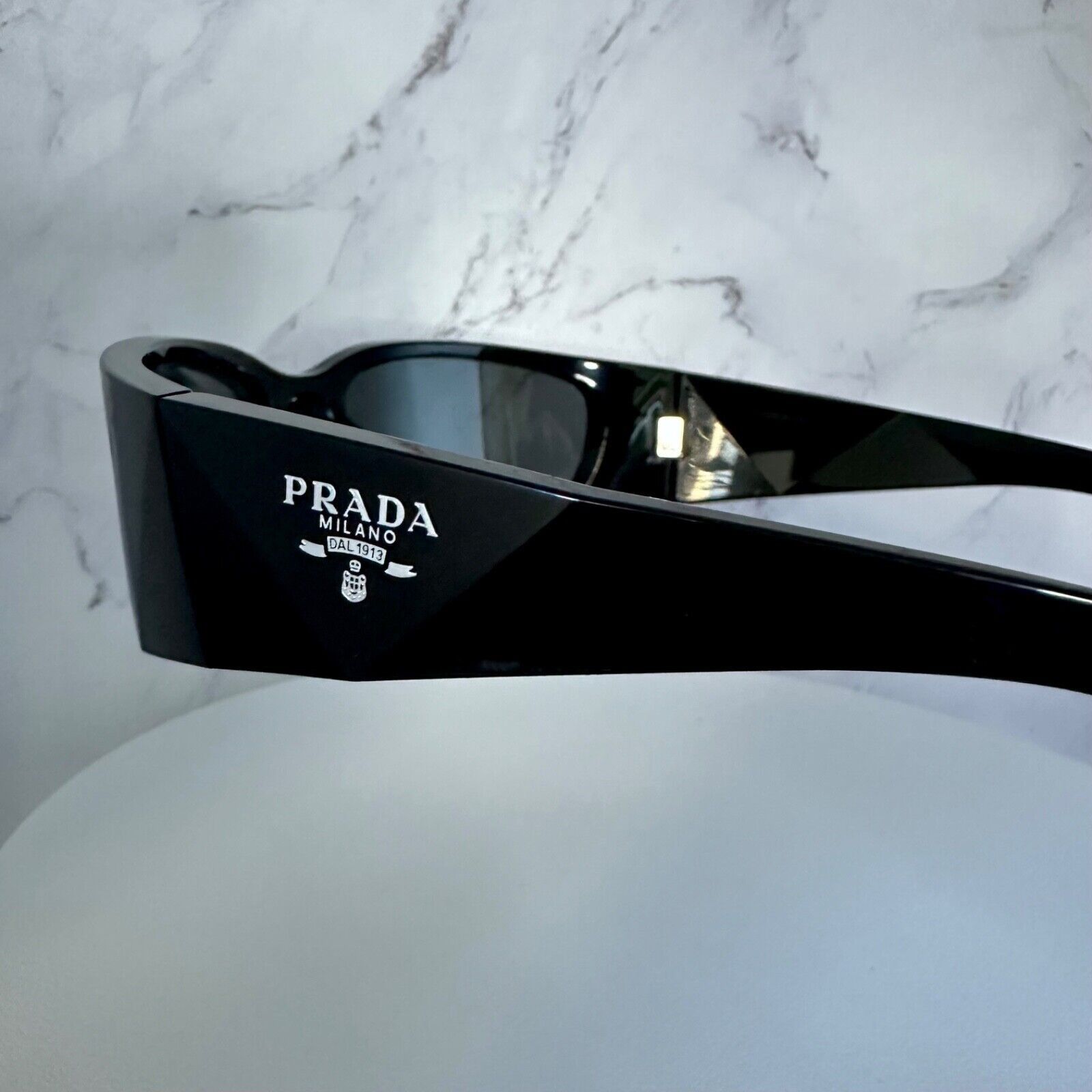 Prada New Prada Sunglasses Black Symbole Logo Wrap Size ONE SIZE - 7 Thumbnail