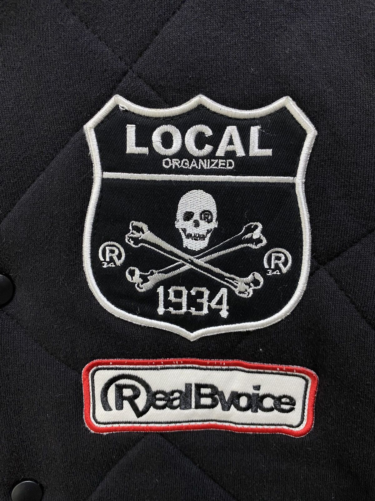 Japanese Brand Real B Voice Varsity Jacket Hoodie Button Up Quilted Jacket Size US M / EU 48-50 / 2 - 8 Thumbnail