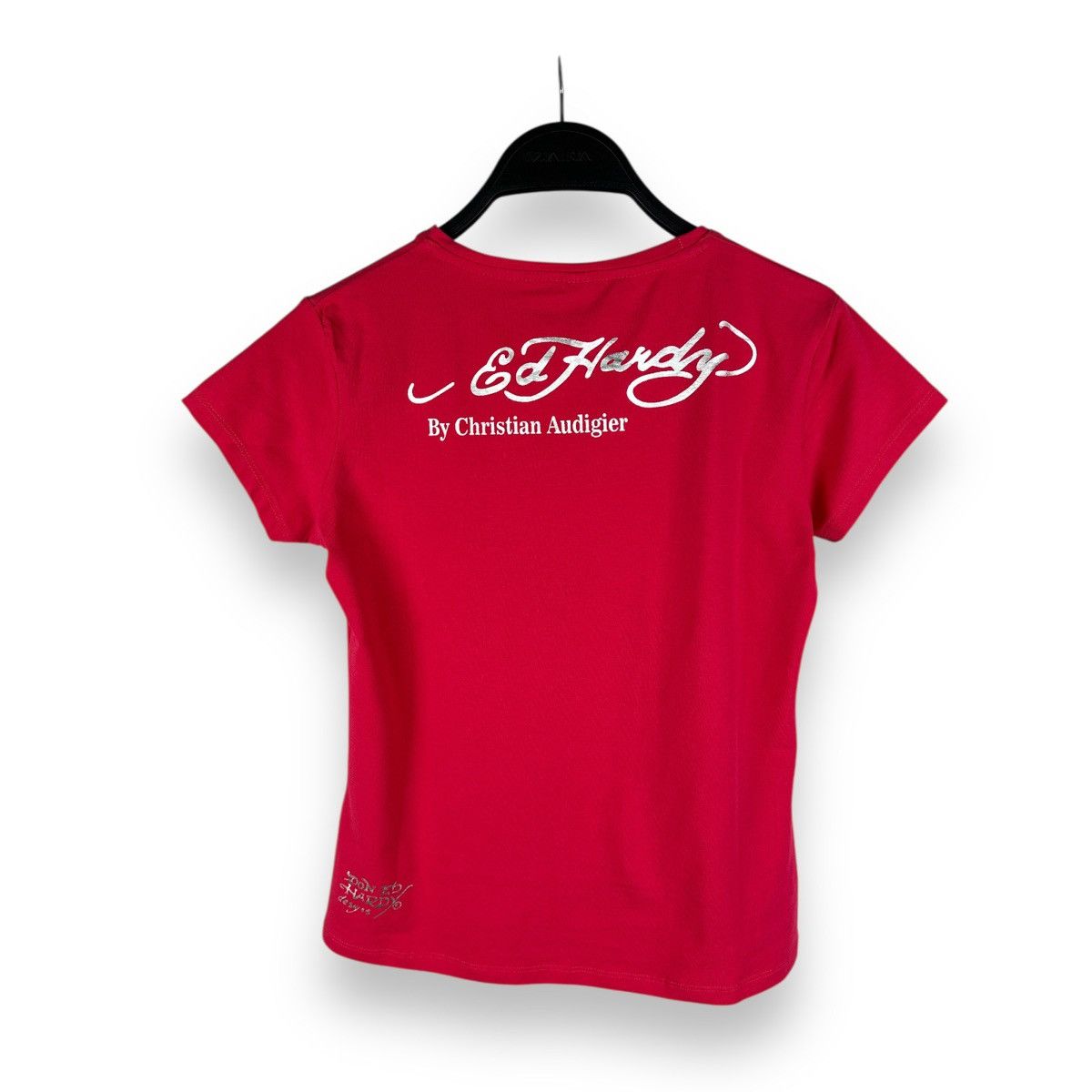 Ed Hardy Vintage Y2K Ed Hardy By Christian Audigier Pink T-Shirt Size XS / US 0-2 / IT 36-38 - 9 Thumbnail