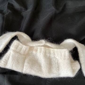 Vintage White coquette rabbit wool hat Size ONE SIZE - 4 Thumbnail