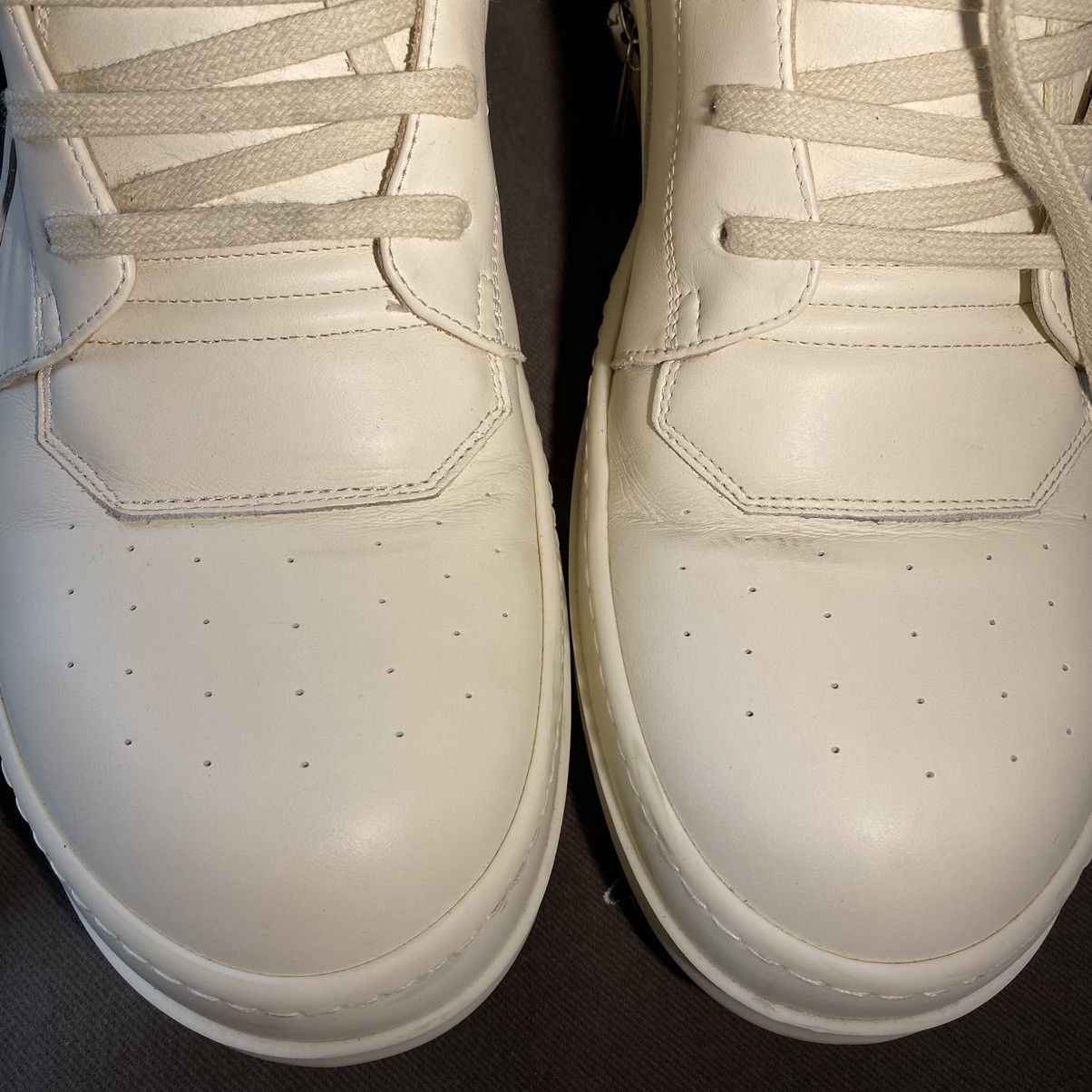 Rick Owens Off-White Porterville Geobaskets (Triple Milk) Size US 12 / EU 45 - 6 Thumbnail