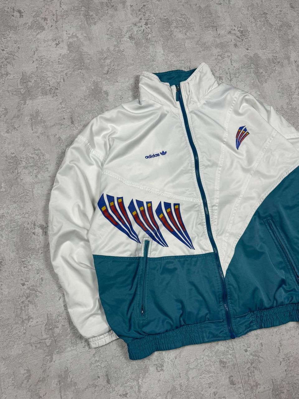 Adidas Vintage 90s ADIDAS Stefan Edberg Track Jacket Full Zip Size US L / EU 52-54 / 3 - 2 Thumbnail