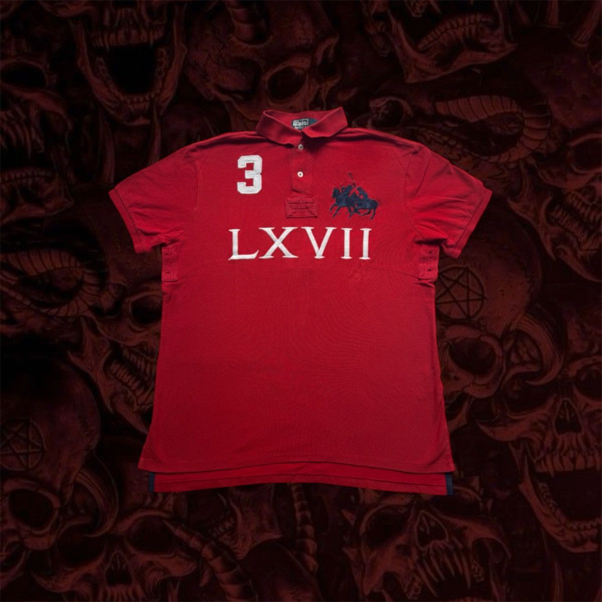 Polo Ralph Lauren × Ralph Lauren Chief Keef Ralph Lauren XVII Y2k Polo Size US L / EU 52-54 / 3 - 1 Thumbnail