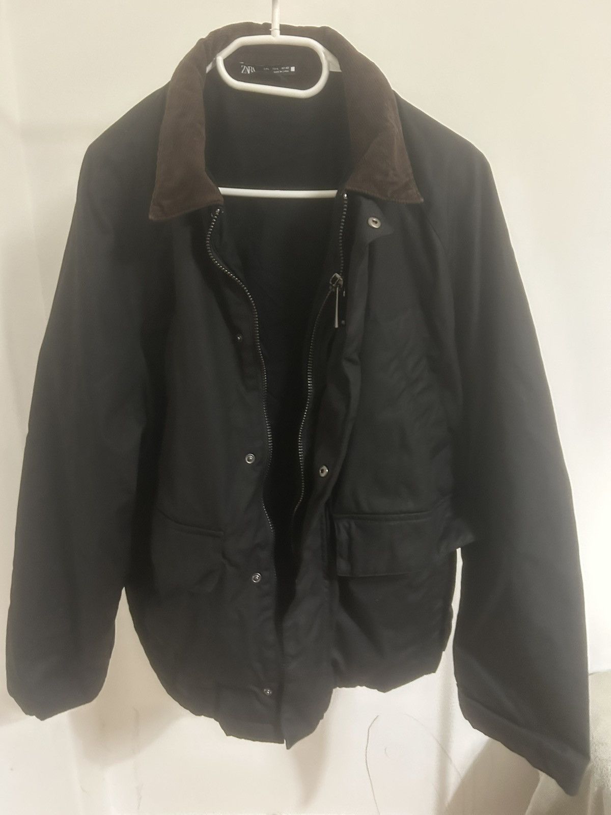 Zara ZARA MIXED COLLAR WAXED JACKET Size US L / EU 52-54 / 3 - 2 Thumbnail