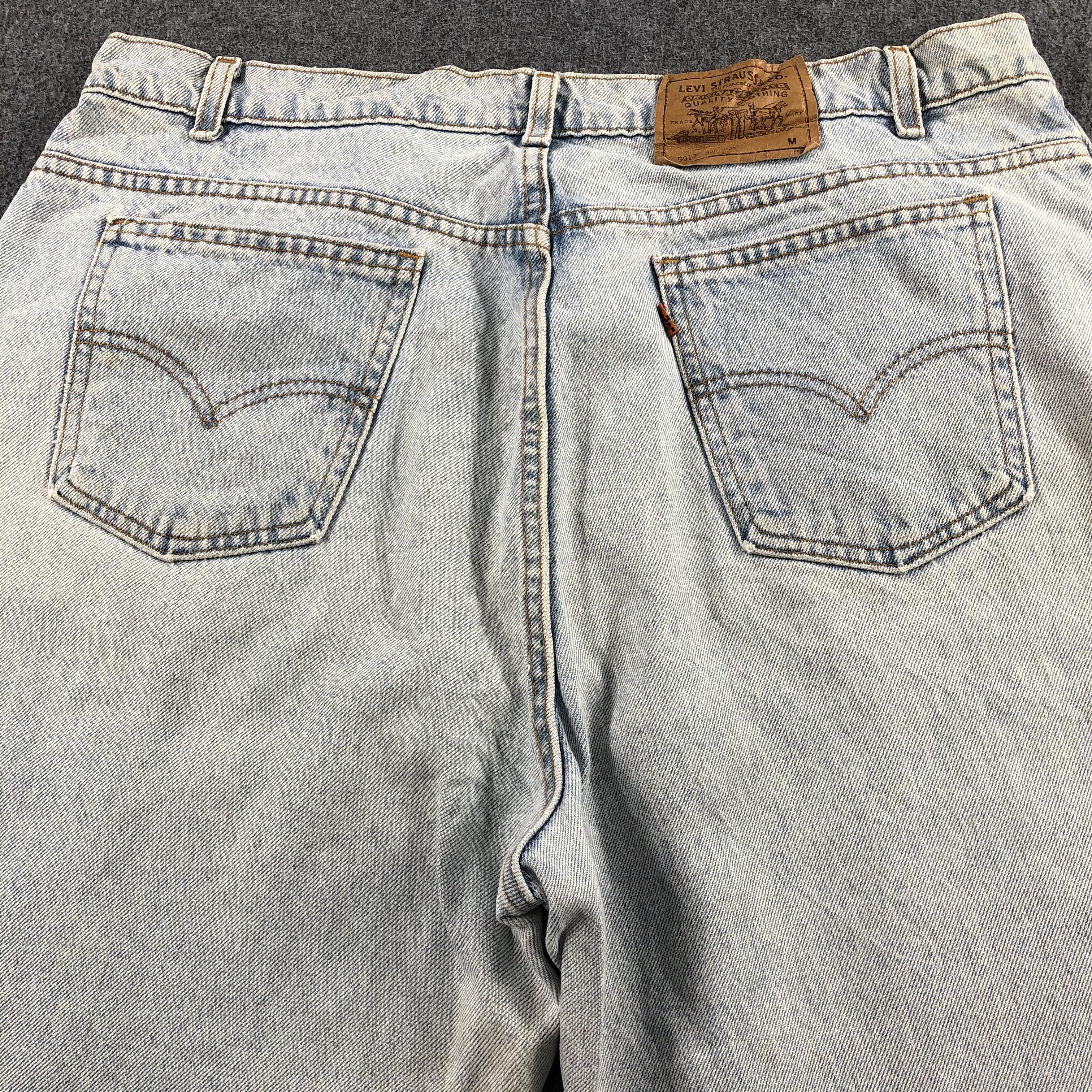 Levi's 90s Vintage Light Wash Levis 917 Jeans-J2149 Size US 38 / EU 54 - 4 Thumbnail