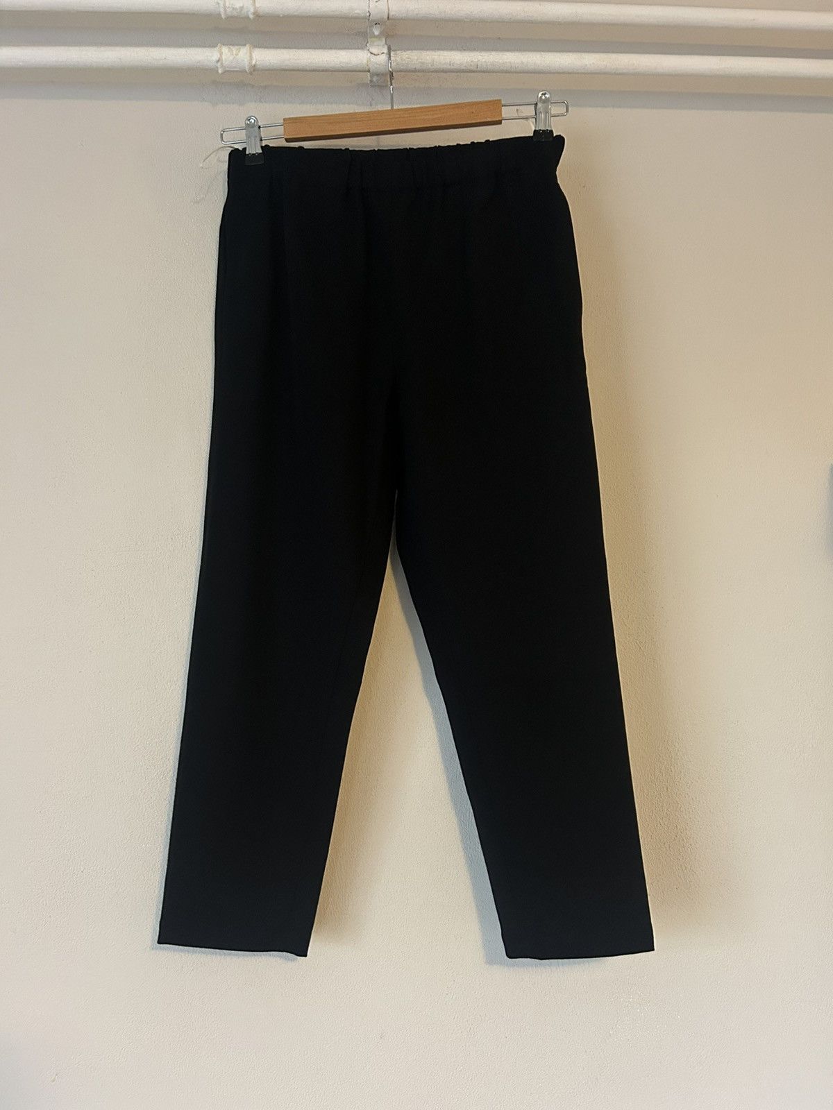 Marni Marni Black Virgin Wool Elastic Waist Trousers Size US 30 / EU 46 - 1 Thumbnail