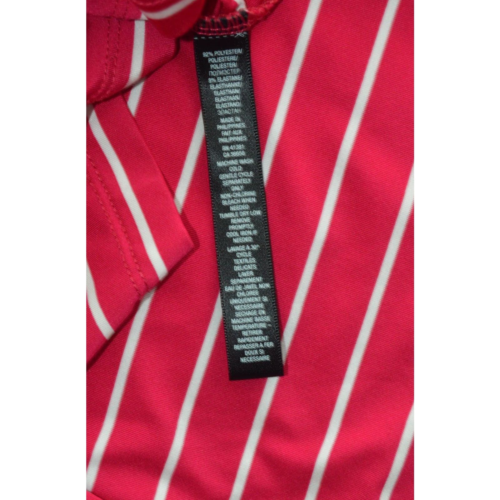 Ralph Lauren RALPH LAUREN RLX Polo Shirt Men’s SS Polo Pink Stripe Poly Blend Size US L / EU 52-54 / 3 - 6 Thumbnail