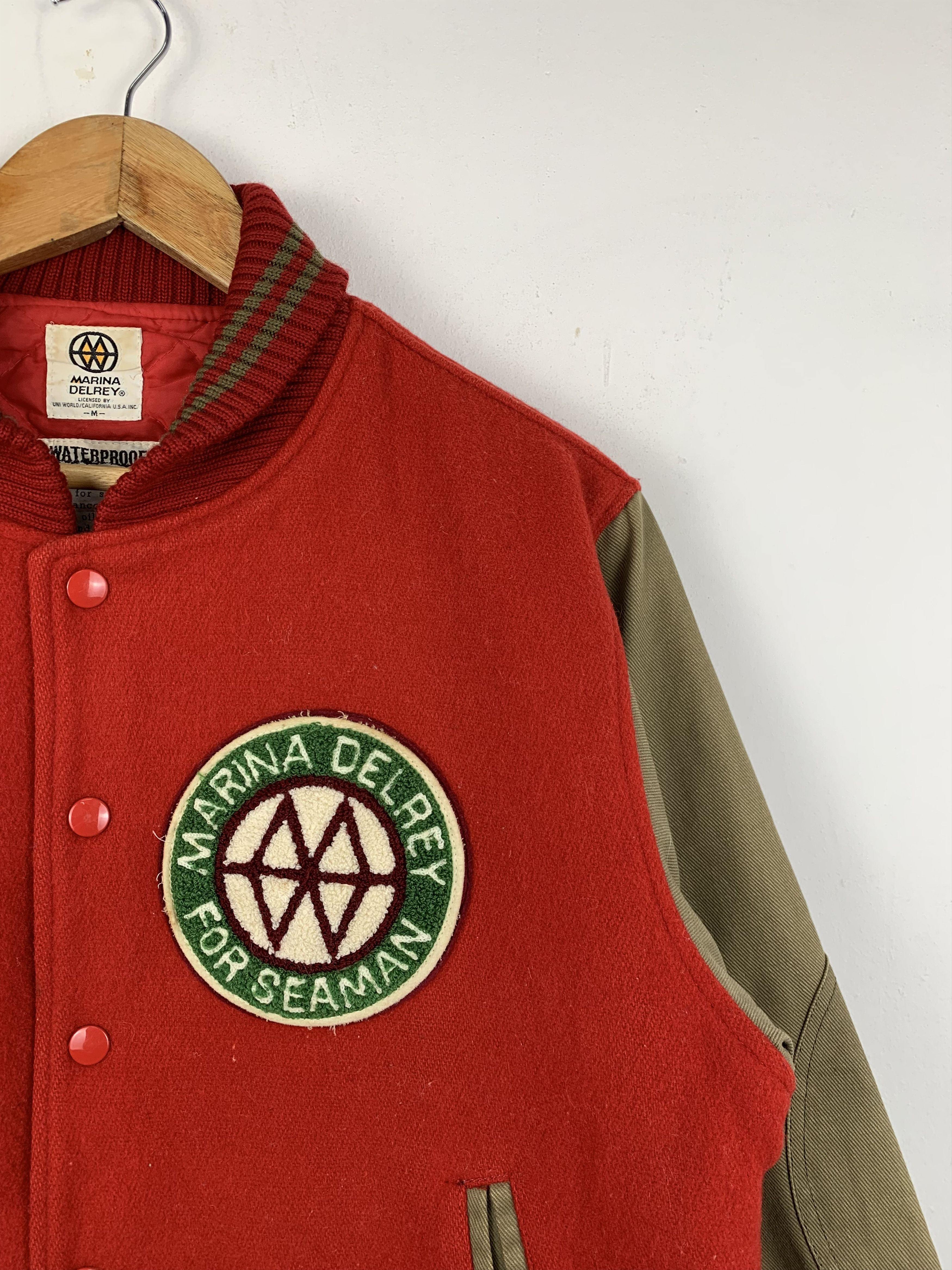 Vintage Vintage 90s Marina Delray Varsity Jacket Waterproof V0522 Size US M / EU 48-50 / 2 - 7 Thumbnail