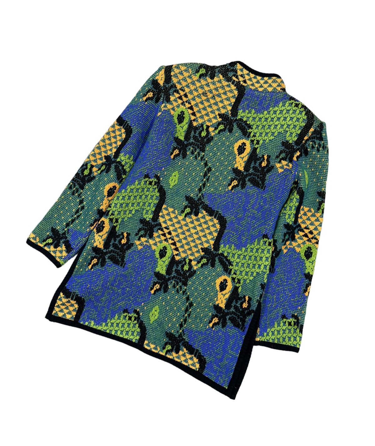 Vintage × Yves Saint Laurent Vtg🔥YvesSaintLaurent Sweater Patterned All Over Print Knit Size US M / EU 48-50 / 2 - 14 Thumbnail