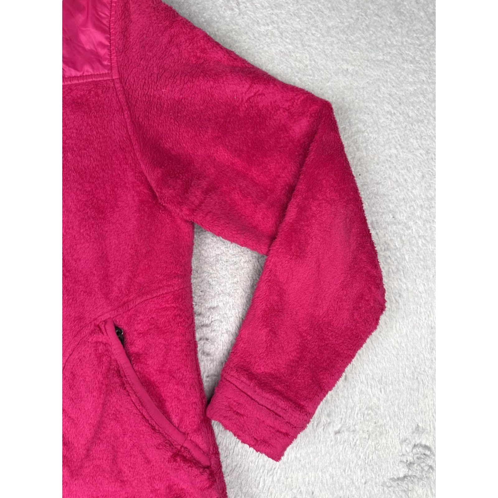 The North Face The North Face Jacket Womens M Pink Fuzzy Fleece Hooded Full Zip Denali Size M / US 6-8 / IT 42-44 - 5 Thumbnail
