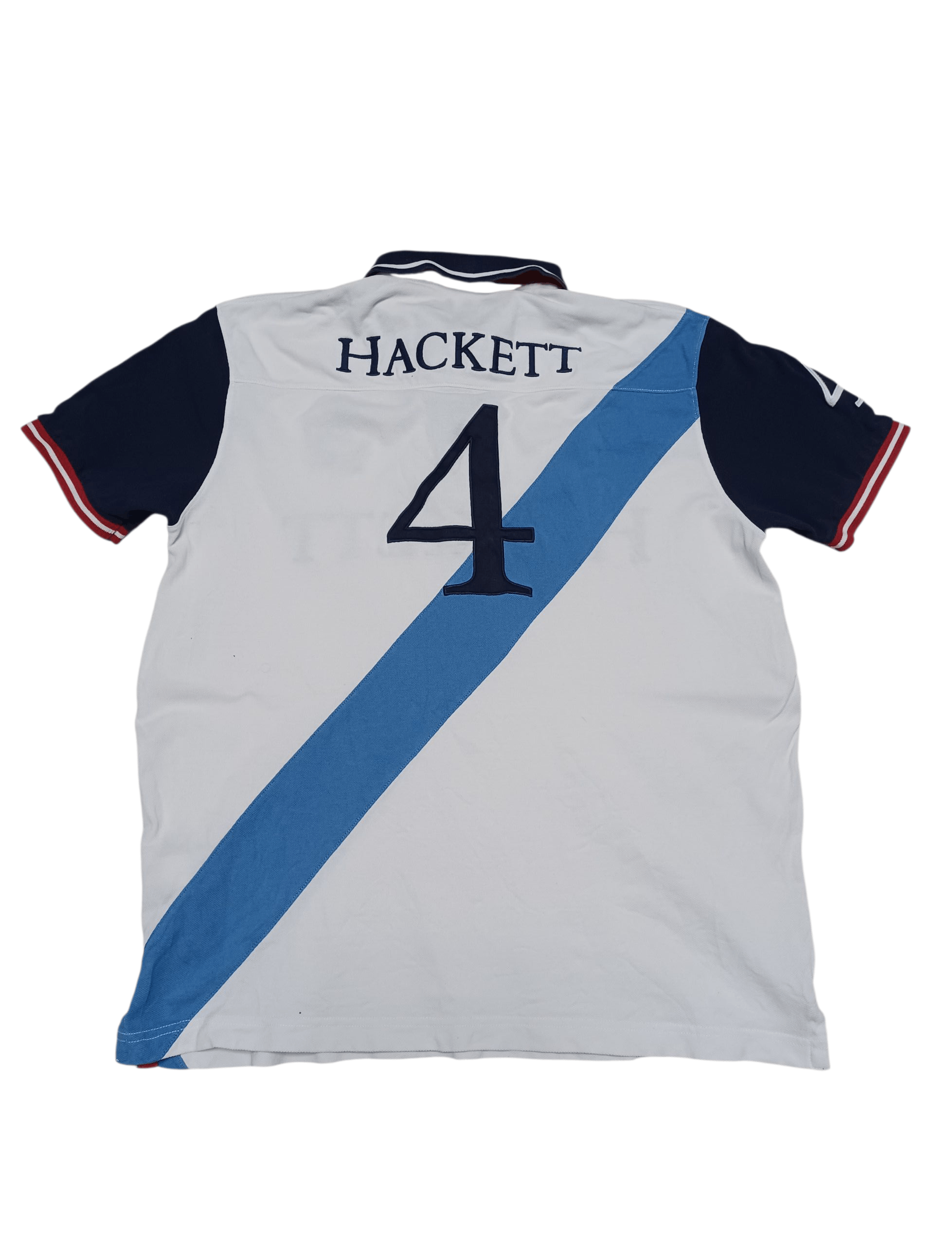 Hackett HACKETT LUXURY VINTAGE BIG LOGO EMBROIDERED POLO SHIRT Size US XL / EU 56 / 4 - 3 Thumbnail