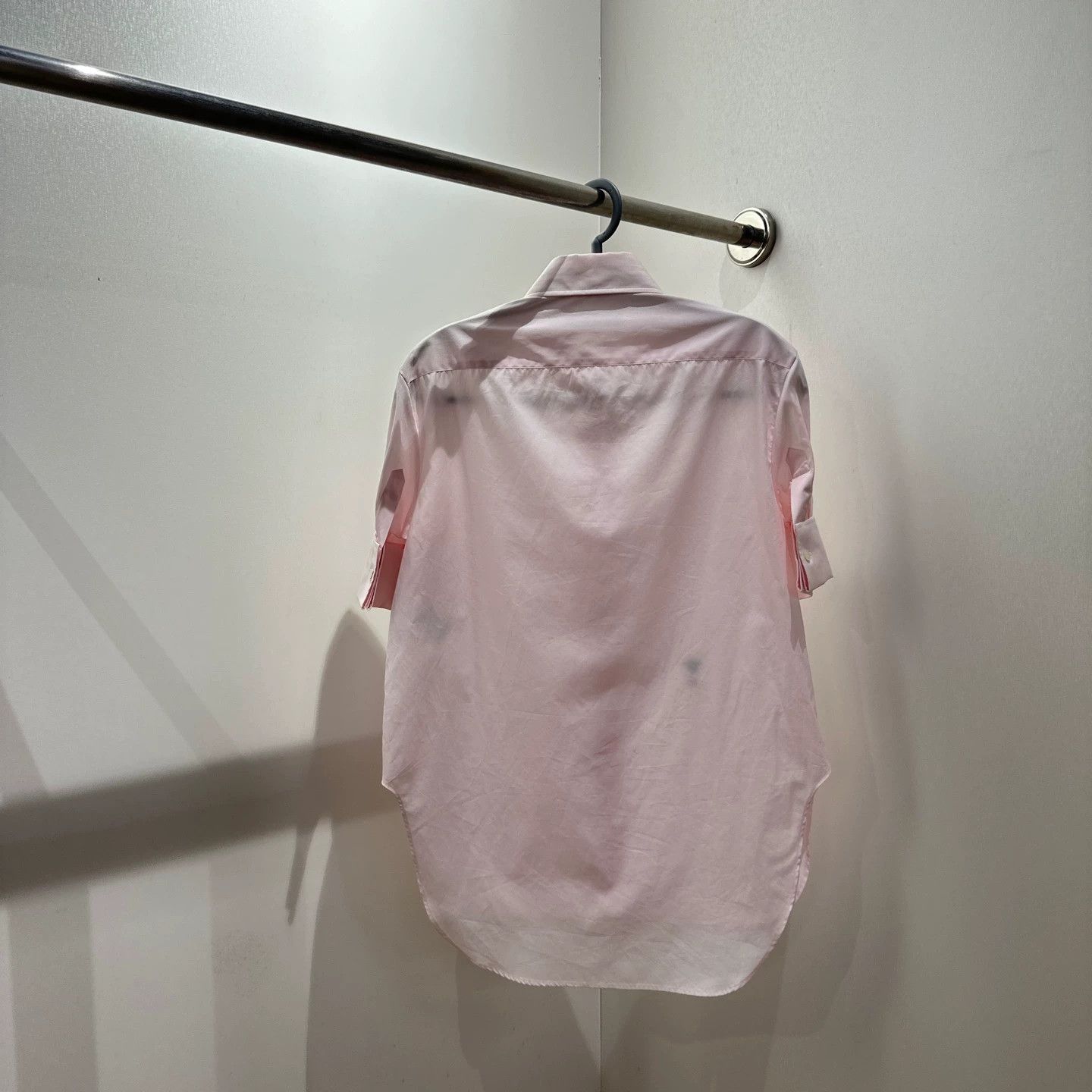 Christian Dior Monsieur Christian Dior apr751 pink bee short sleeve shirt 32 cotton Size XXS / US 00 / IT 34 - 2 Thumbnail