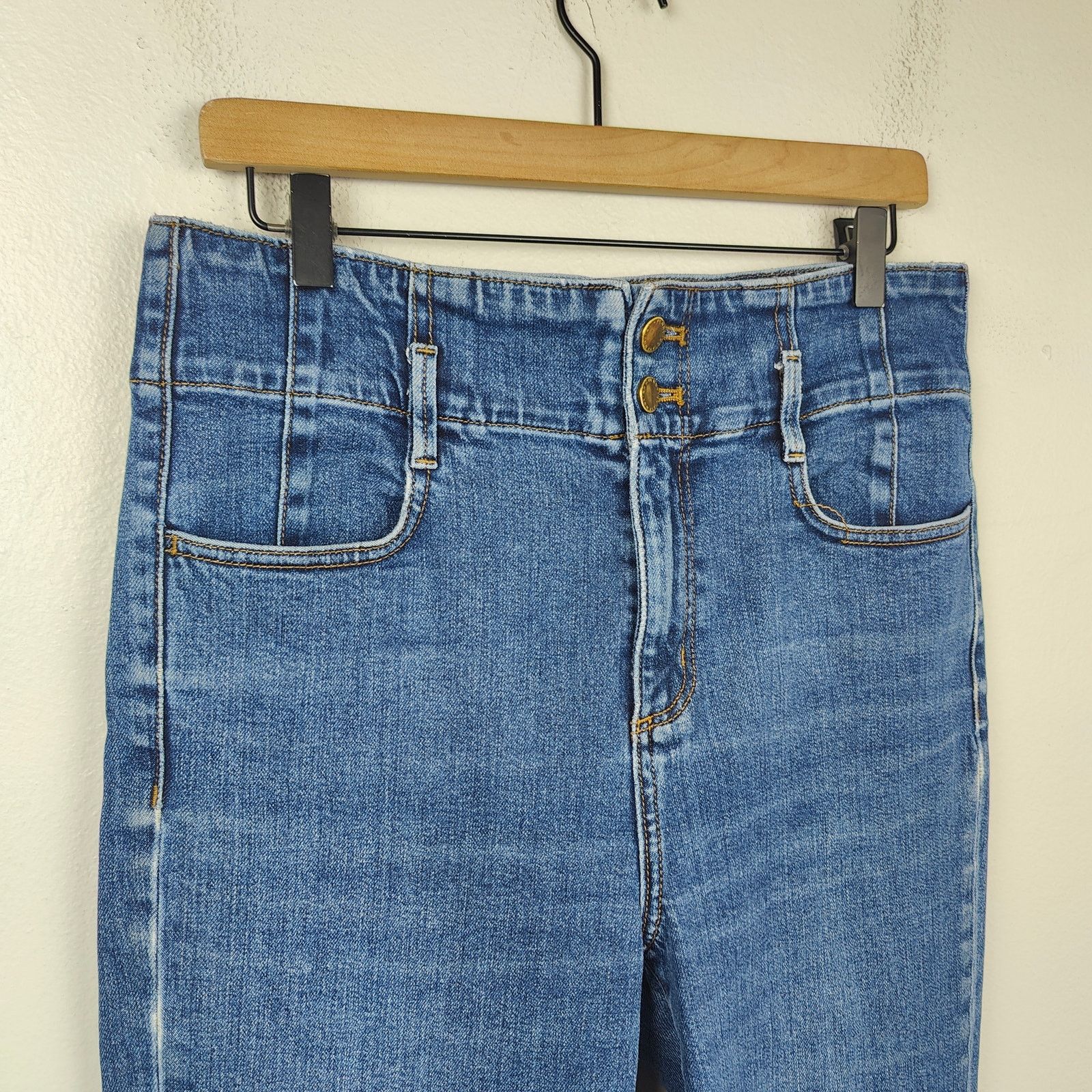 Ann Taylor Ann Taylor The Easy Straight Jeans Womens 8 Dark Wash Size 30" / US 8 / IT 44 - 2 Thumbnail