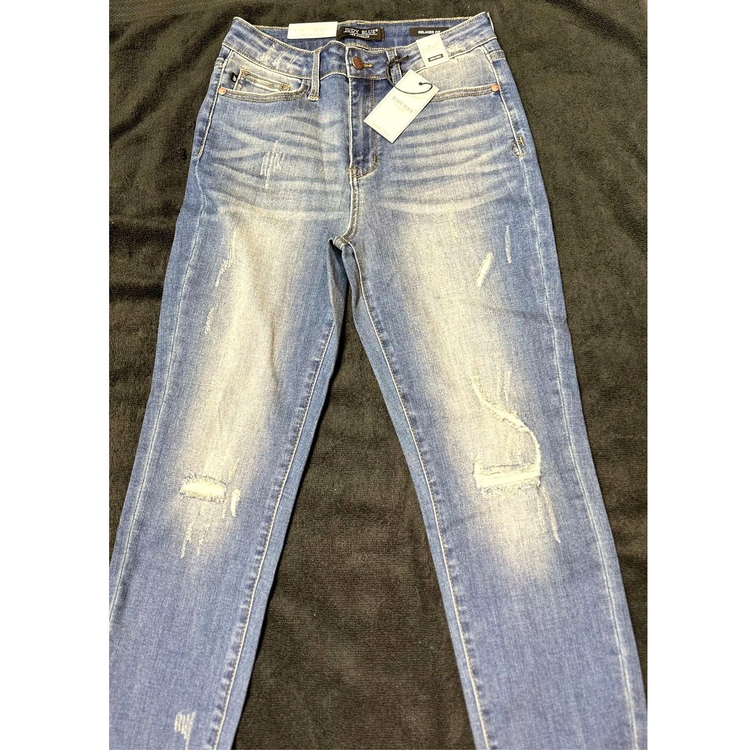 Judy Blue Judy Blue Adelene Mid Rise Cuffed Jeans Dark Blue 29 Size 29" - 7 Thumbnail