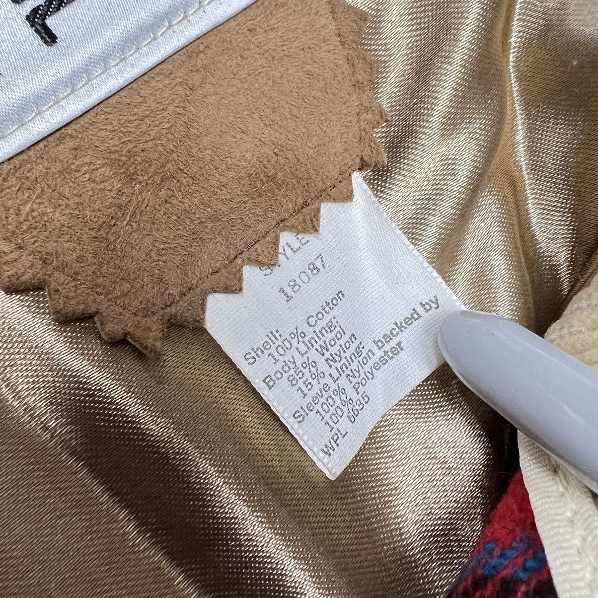 Vintage × Woolrich Woolen Mills VTG Woolrich Jacket Coat Corduroy Wool Lined Plaid Beige Size US S / EU 44-46 / 1 - 7 Thumbnail