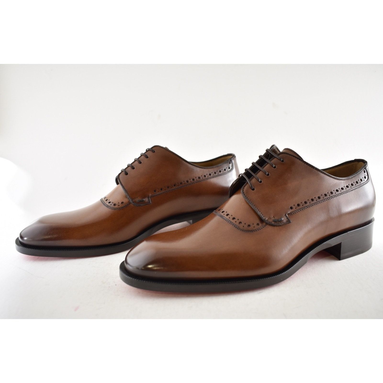 Christian Louboutin Christian Louboutin Sartoby Flat Brown Leather Derby 45 12 Size US 12 / EU 45 - 13 Thumbnail