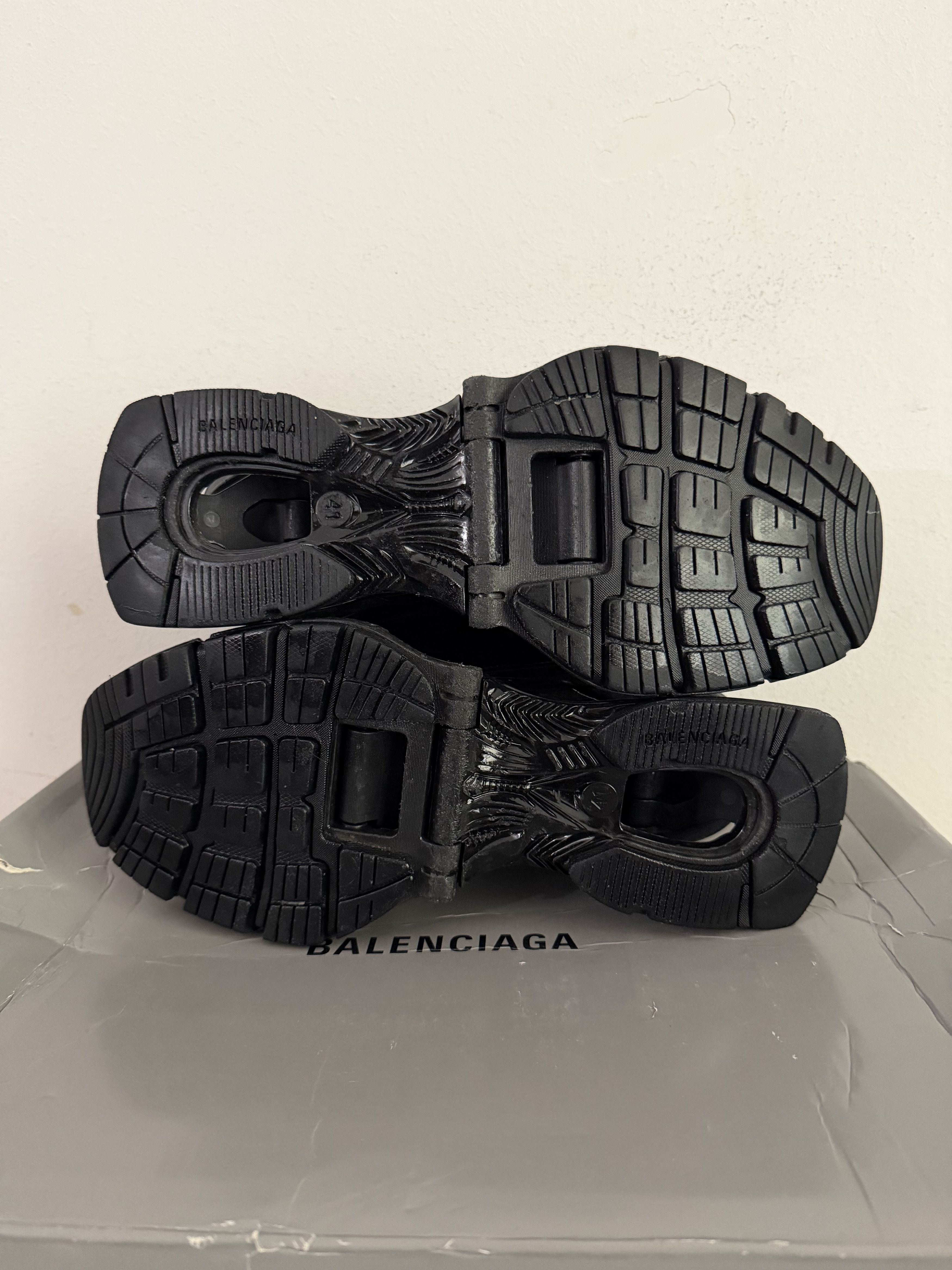 Balenciaga Suspended Heel Black Mesh Sneakers Size US 8 / EU 41 - 13 Thumbnail