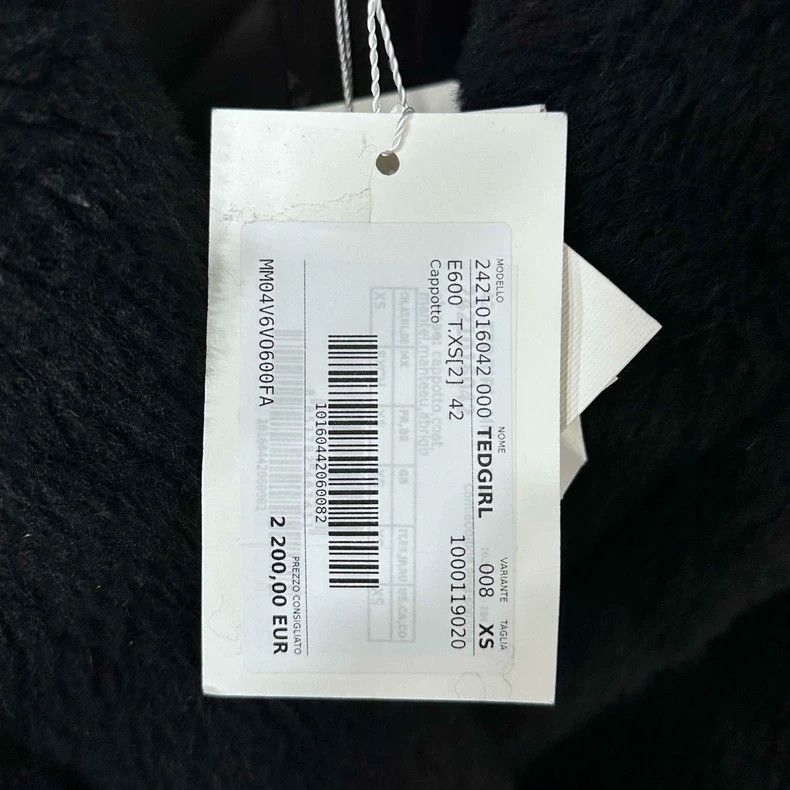 Max Mara Max Mara New Black Teddy Coat Size XS / US 0-2 / IT 36-38 - 6 Thumbnail