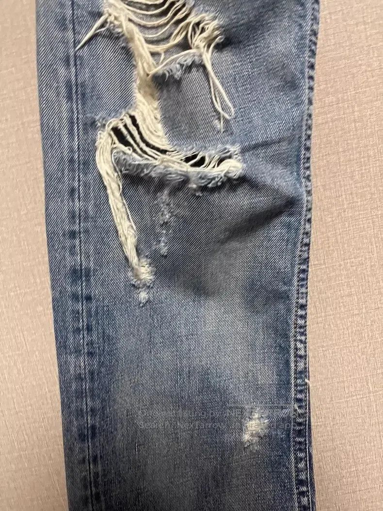 Junya Watanabe Junya Watanabe 2005 Distressed Denim Jeans. Size US 28 / EU 44 - 6 Thumbnail