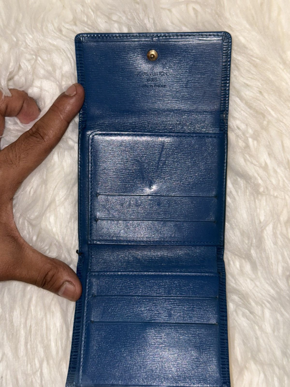 Louis Vuitton Louis Vuitton Blue Epi Wallet Size ONE SIZE - 12 Thumbnail