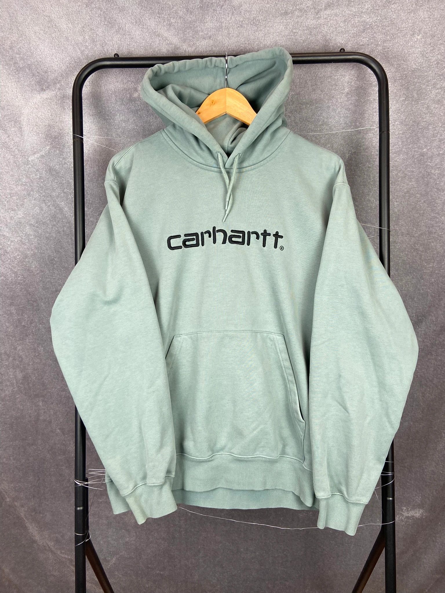 Carhartt Hoodie Carhartt mint green spellout streetwear L Size US L / EU 52-54 / 3 - 1 Thumbnail