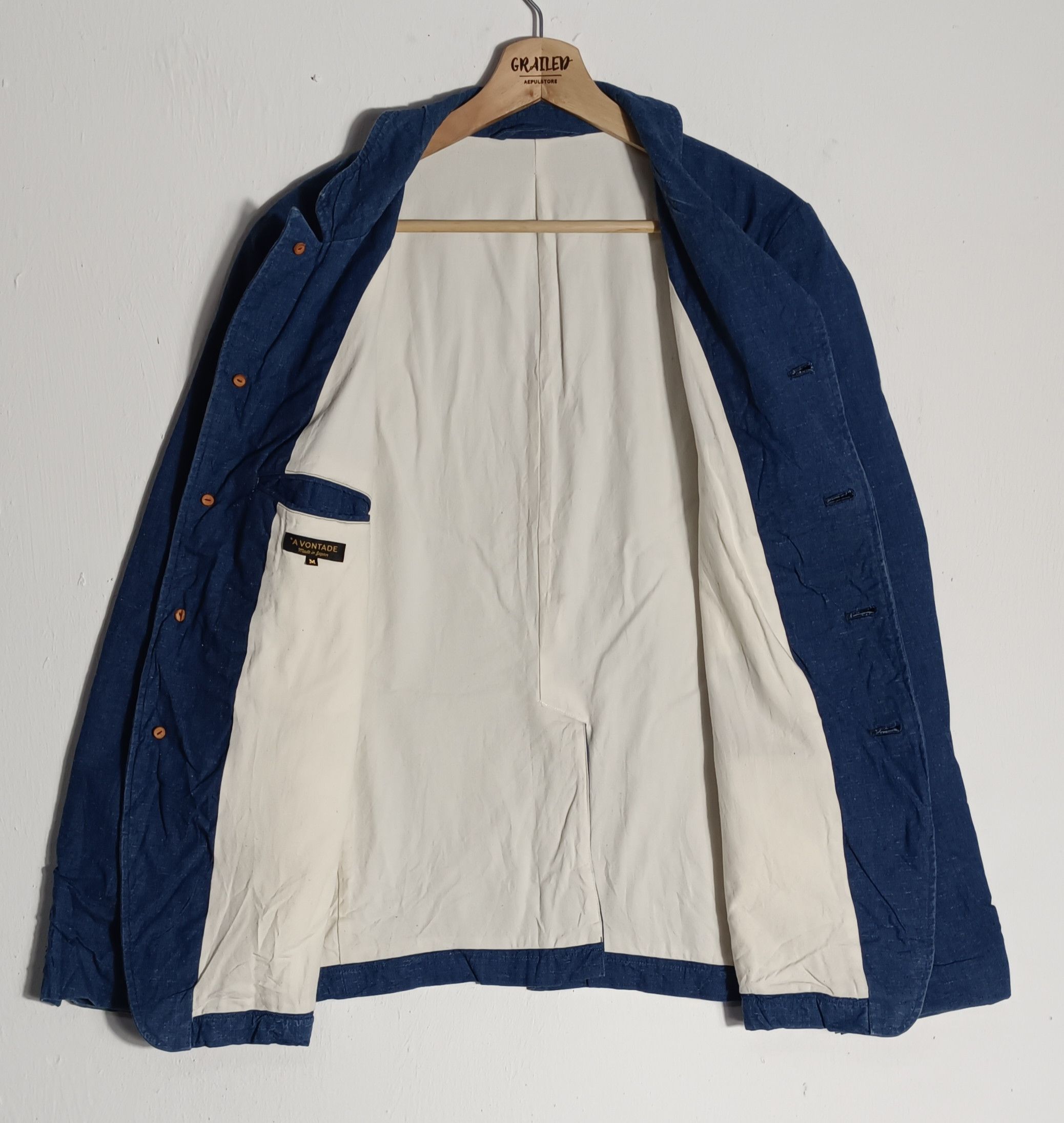 *A VONTADE 🔥🔥A.VONTADE Chroe Men Denim Jacket Size US M / EU 48-50 / 2 - 2 Thumbnail