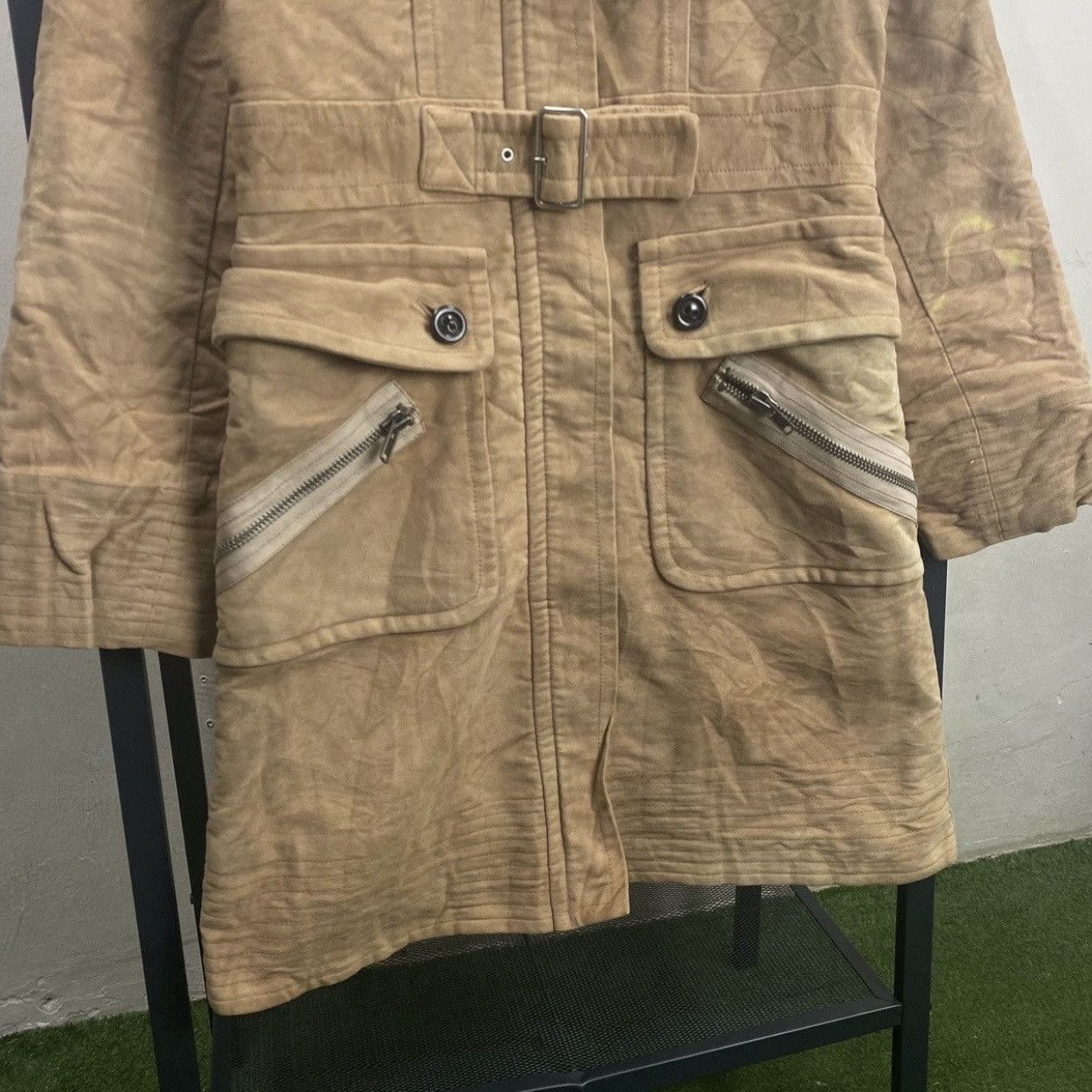 Marc by Marc Jacobs Archival Marc by Marc Jacobs Tan Utility Buckle Duffle Coat Size S / US 4 / IT 40 - 5 Thumbnail